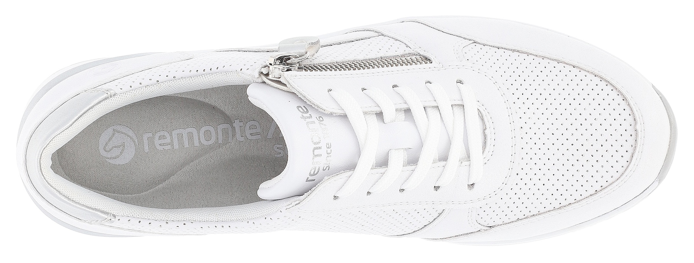 Remonte Keilsneaker, Freizeitschuh, Halbschuh, Schnürschuh mit Schaftrandpolsterung