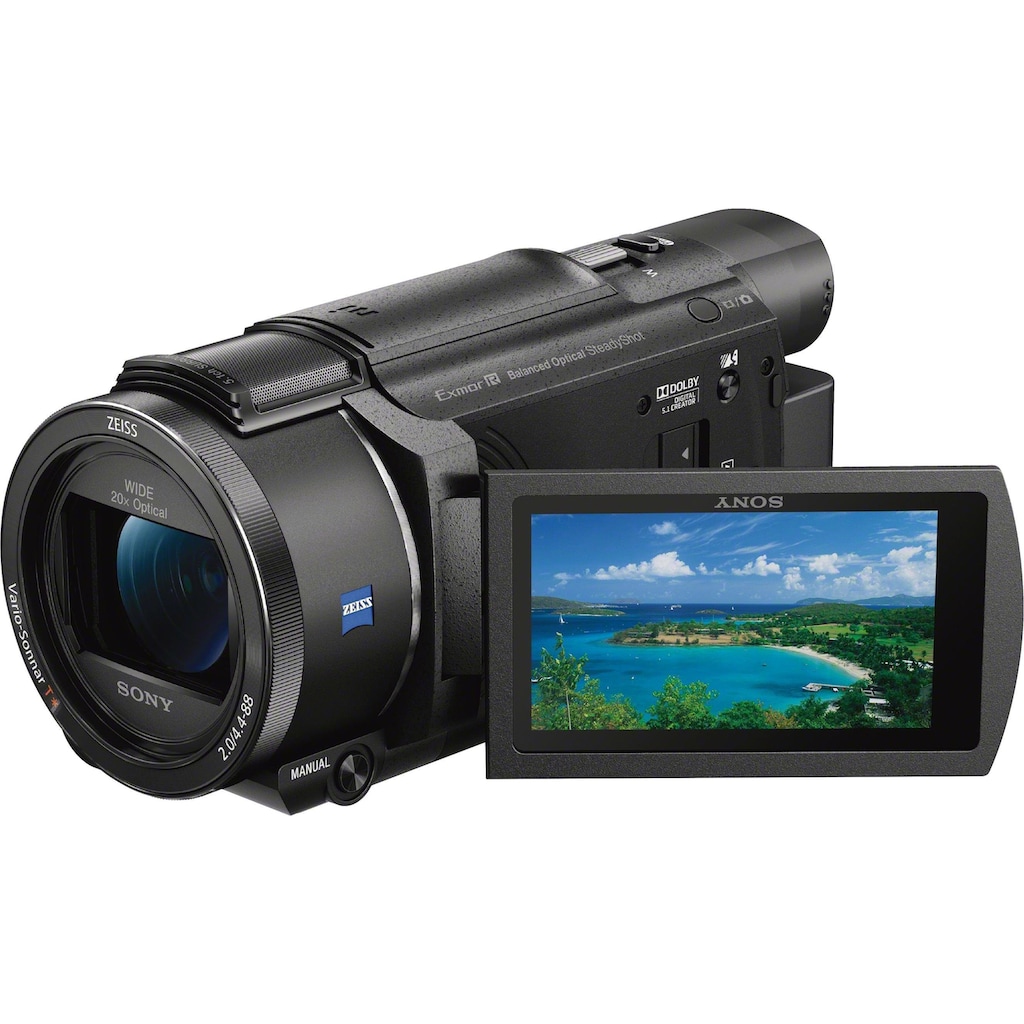 Sony Camcorder »FDRAX53VGPDI.EU«, 4K Ultra HD, NFC-WLAN (Wi-Fi), 20 fachx opt. Zoom