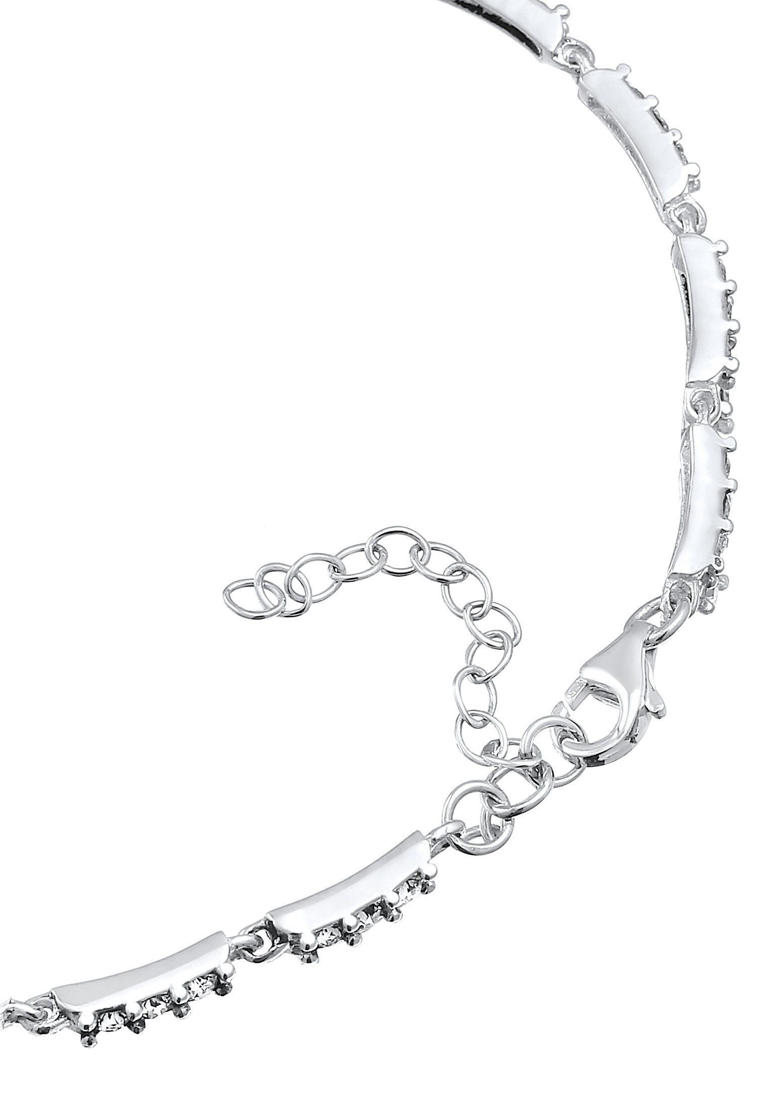Elli Armband »Kristalle Tennisarmband 925 Silber«