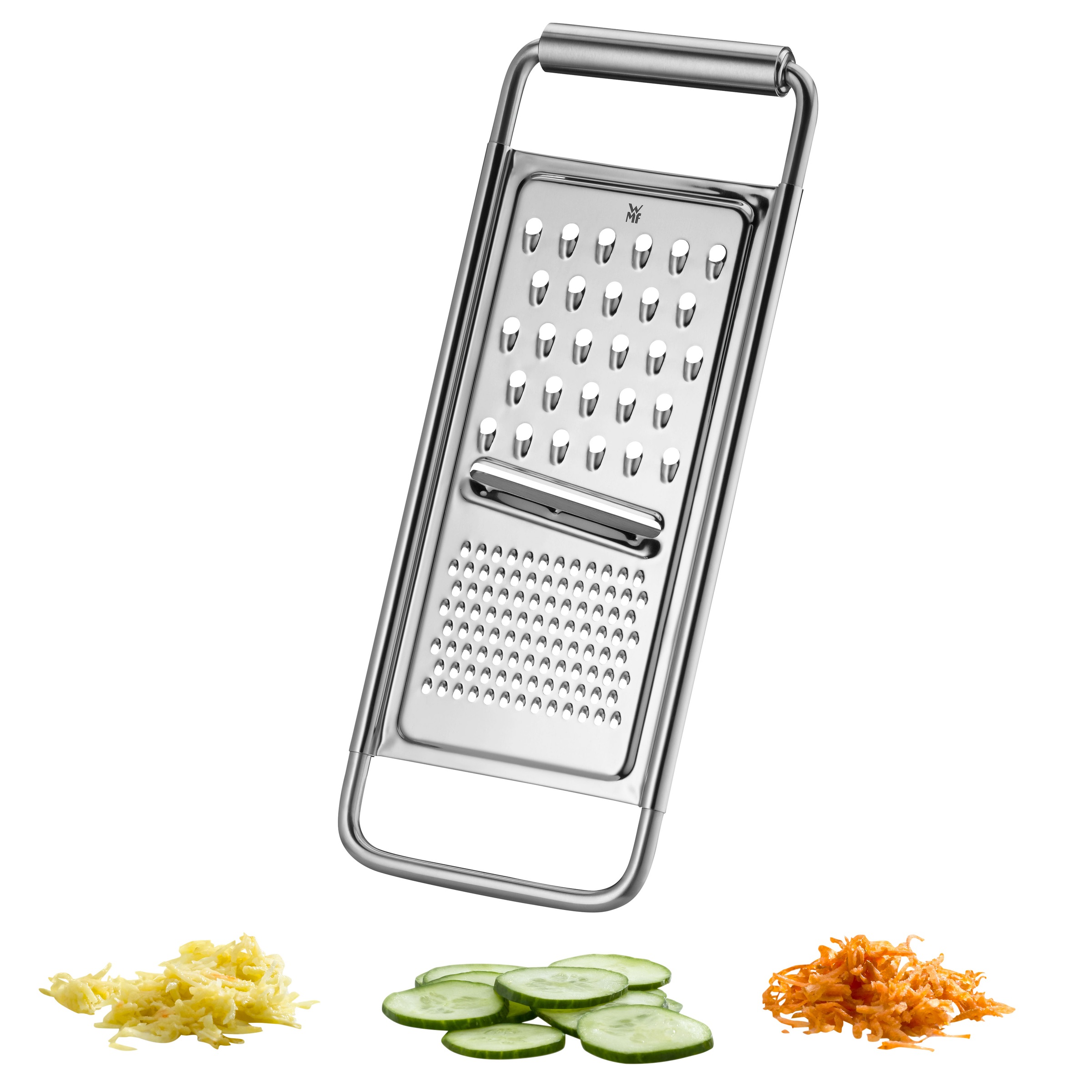 WMF Multireibe "WMF", B:12cm L:30,5cm T:1,8cmedelstahl, Küchenreiben, fein, grob, Hobel, scharfe Reibefläche, Cromargan Edelstahl rostfrei