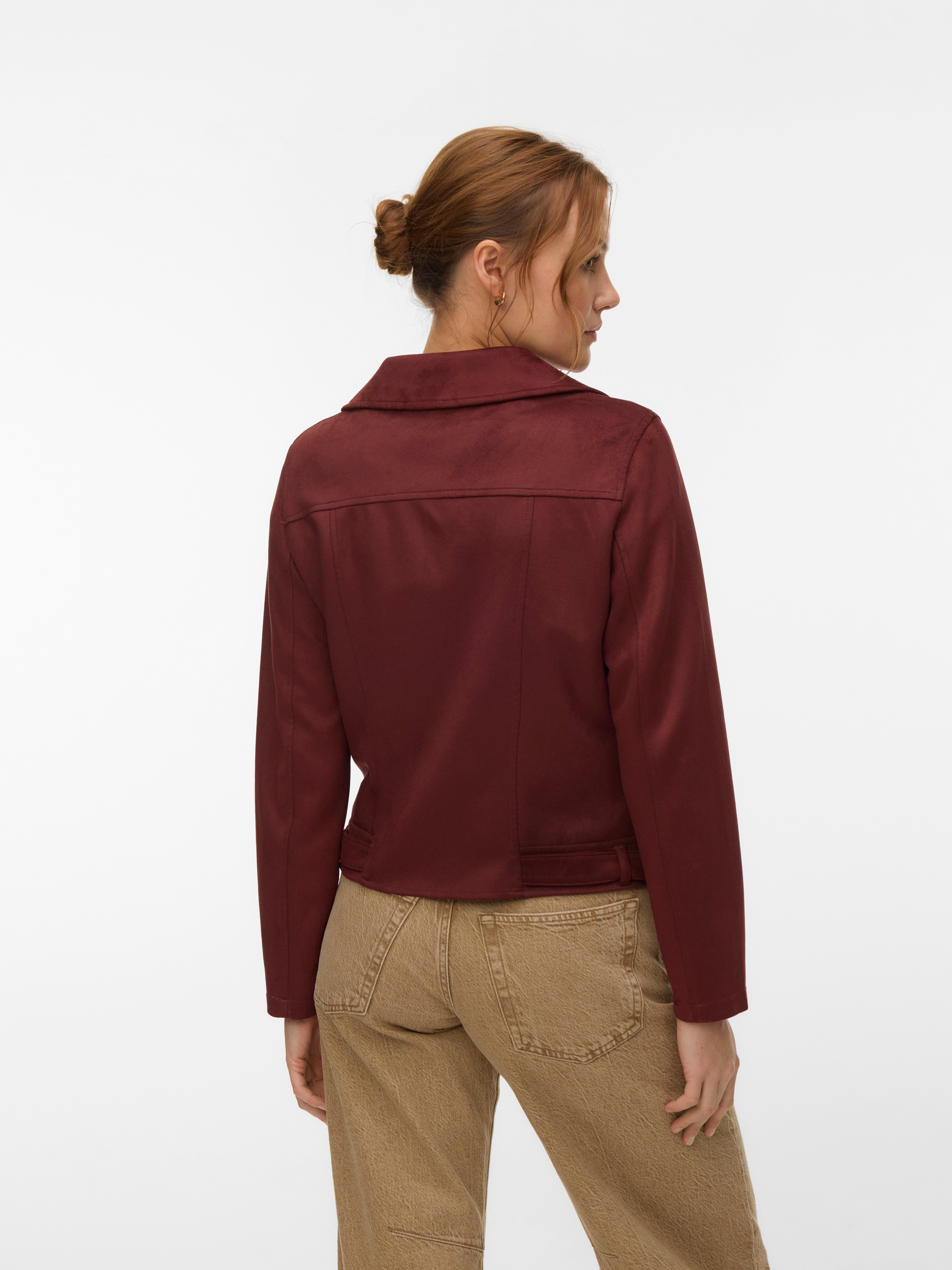 Vero Moda Bikerjacke "VMJOSE SHORT FAUX SUEDE JACKET GA NOOS" mit asymetris günstig online kaufen