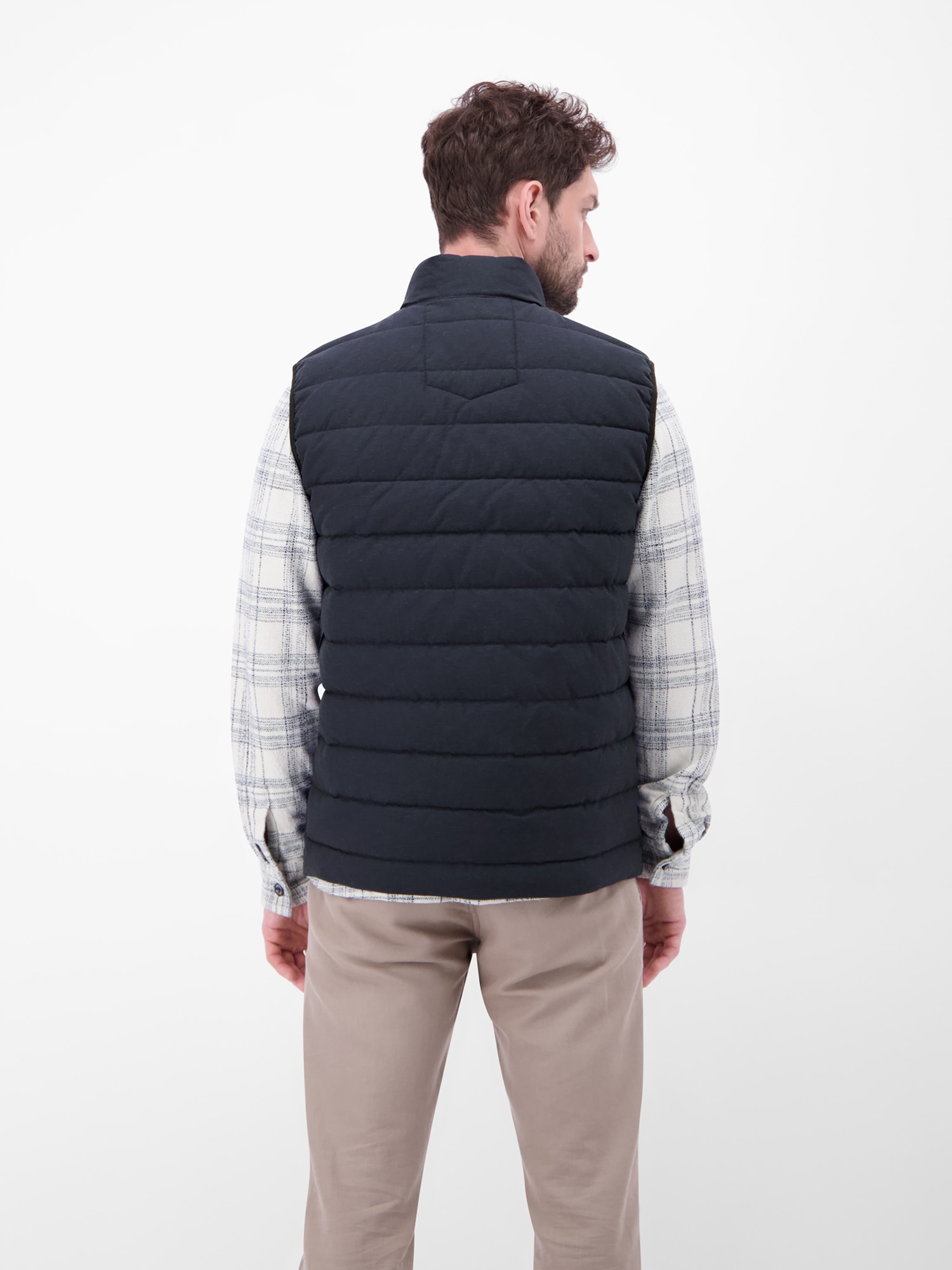 LERROS Steppweste »LERROS Steppweste aus Baumwolle und Leinen, gefüttert«