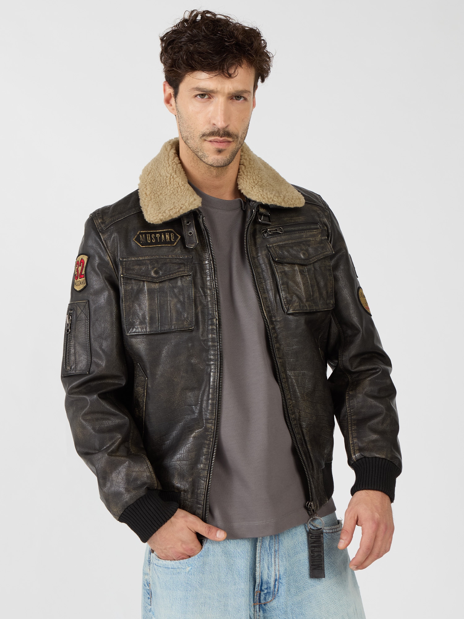 MUSTANG Lederjacke "Karlstad" günstig online kaufen