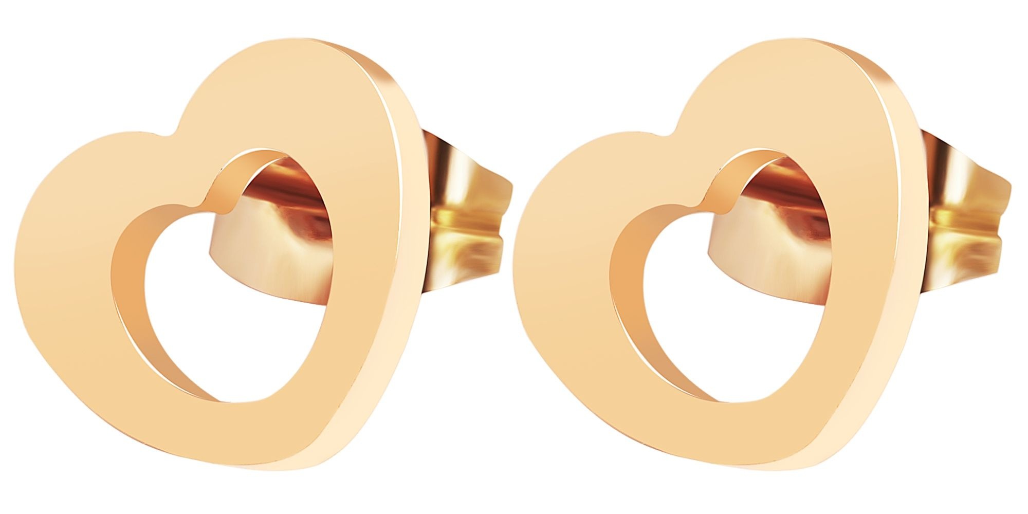 Adelia´s Paar Ohrhänger "Damen Ohrringe – Ohrstecker Herz aus Edelstahl" Id günstig online kaufen