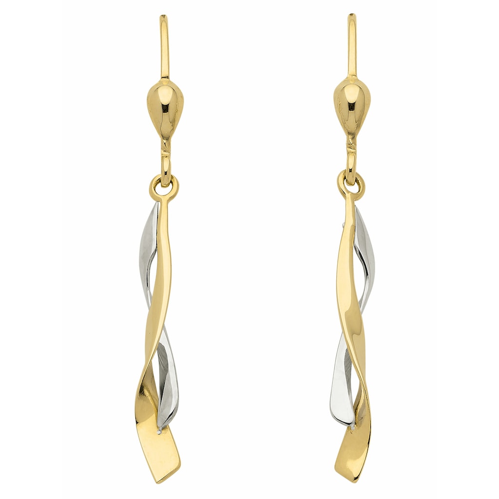 Adelia´s Paar Ohrhänger »333 Gold Ohrringe Ohrhänger«, Goldschmuck für Damen
