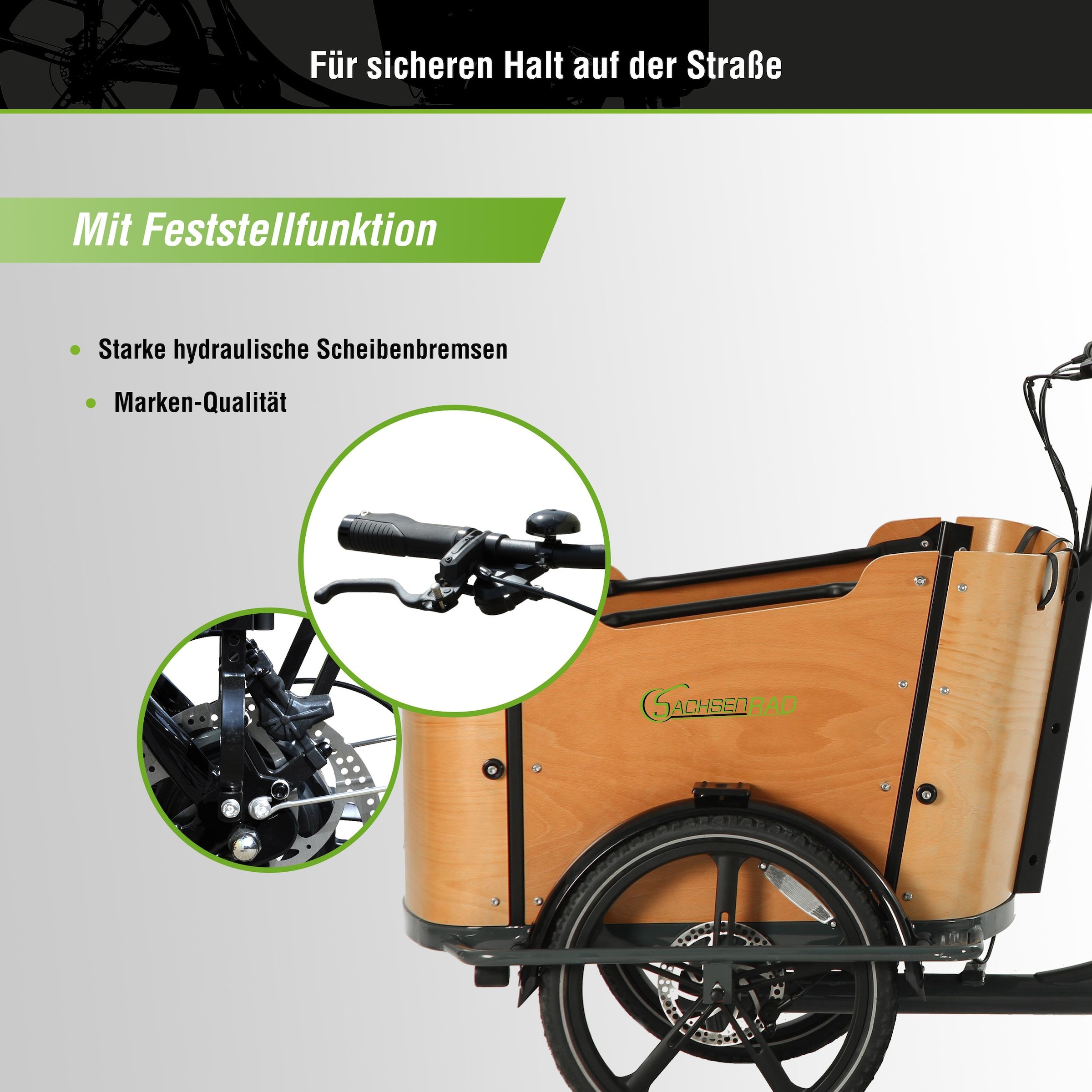 SachsenRad »SachsenRAD T2 Neo Vintage mit Abdeckung« 7 Gang Shimano Kettenschaltung Heckmotor 250 W