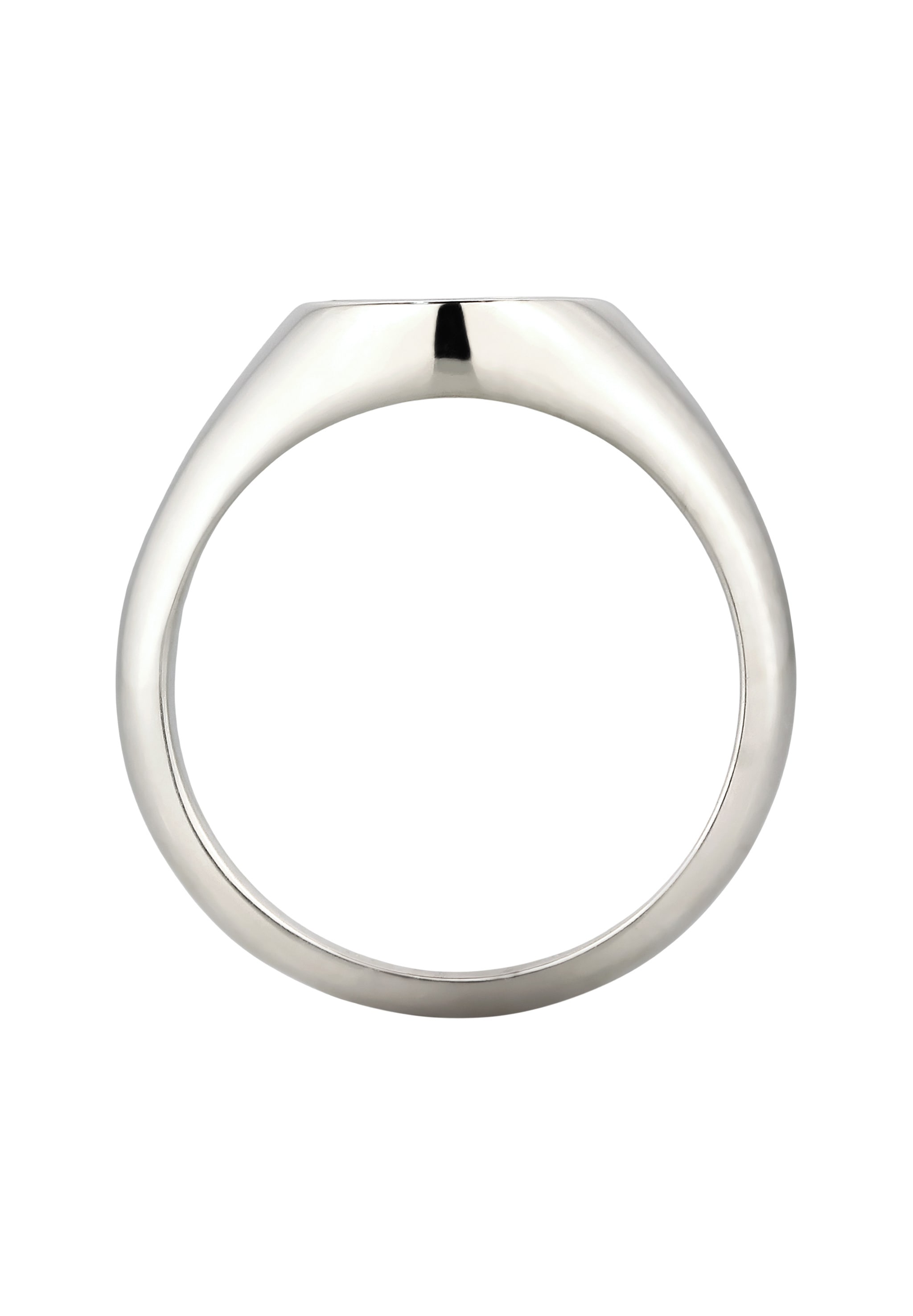 Kuzzoi Siegelring »Ring Siegelring Marmor Weiß 925 Sterling Silber«