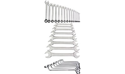 Gabel- und Ringschlüssel »13441-31 Ringmaulschlüssel Satz«, (Set, 31 St.), aus CV-Stahl