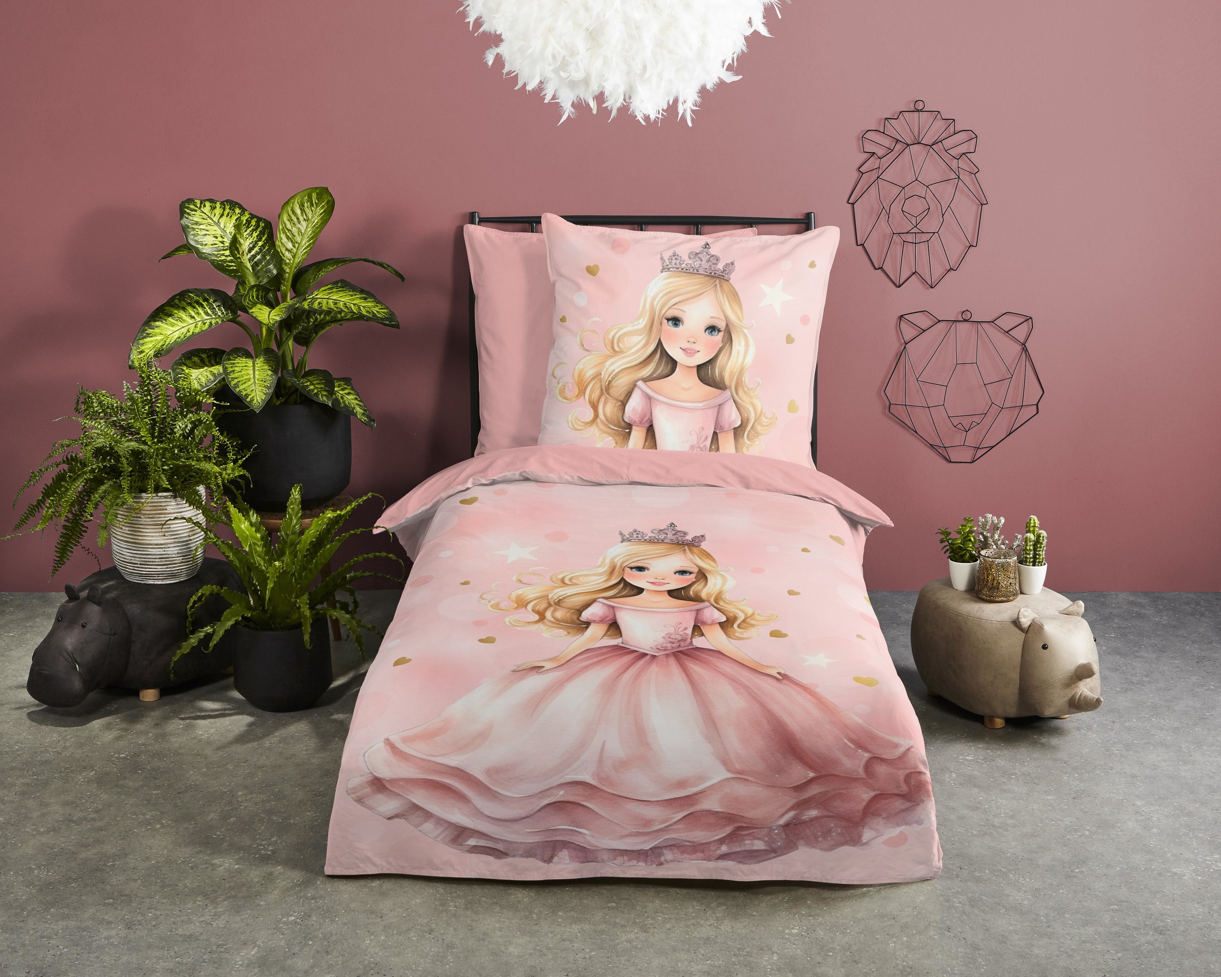 good morning Kinderbettwäsche "Amelie" 2 Stk. Baumwolle, 135x200, Reißversc günstig online kaufen