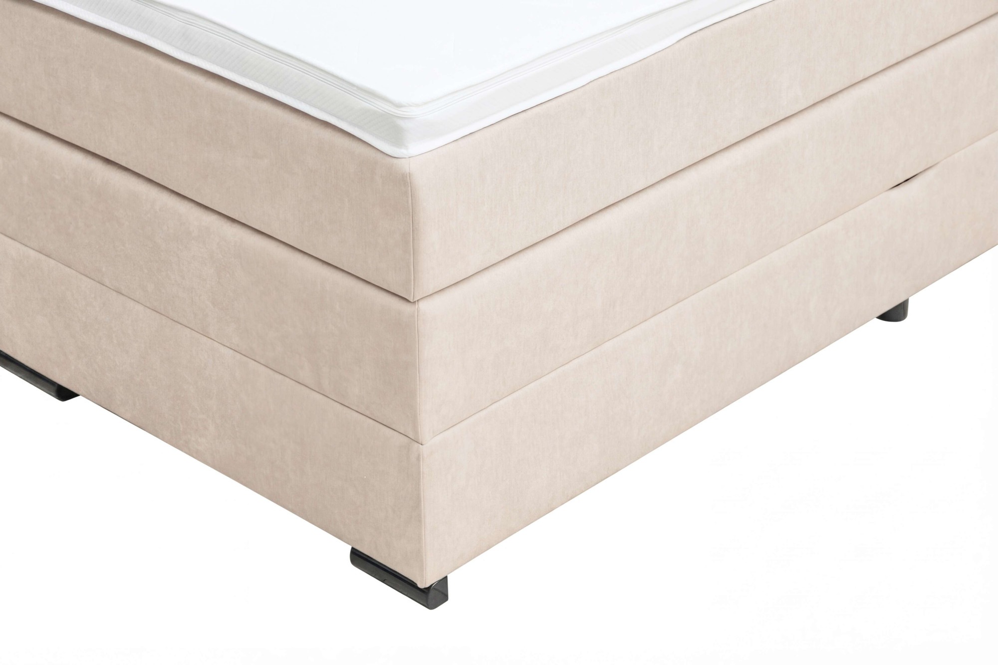 Home affaire Boxspringbett »Köln, Doppelbett, Polsterbett, Federkernbett, Komforbett, 160, 180 cm« inkl. Topper, zwei Bettkästen, Taschen-Federkernmatratze, Härtegrad 3