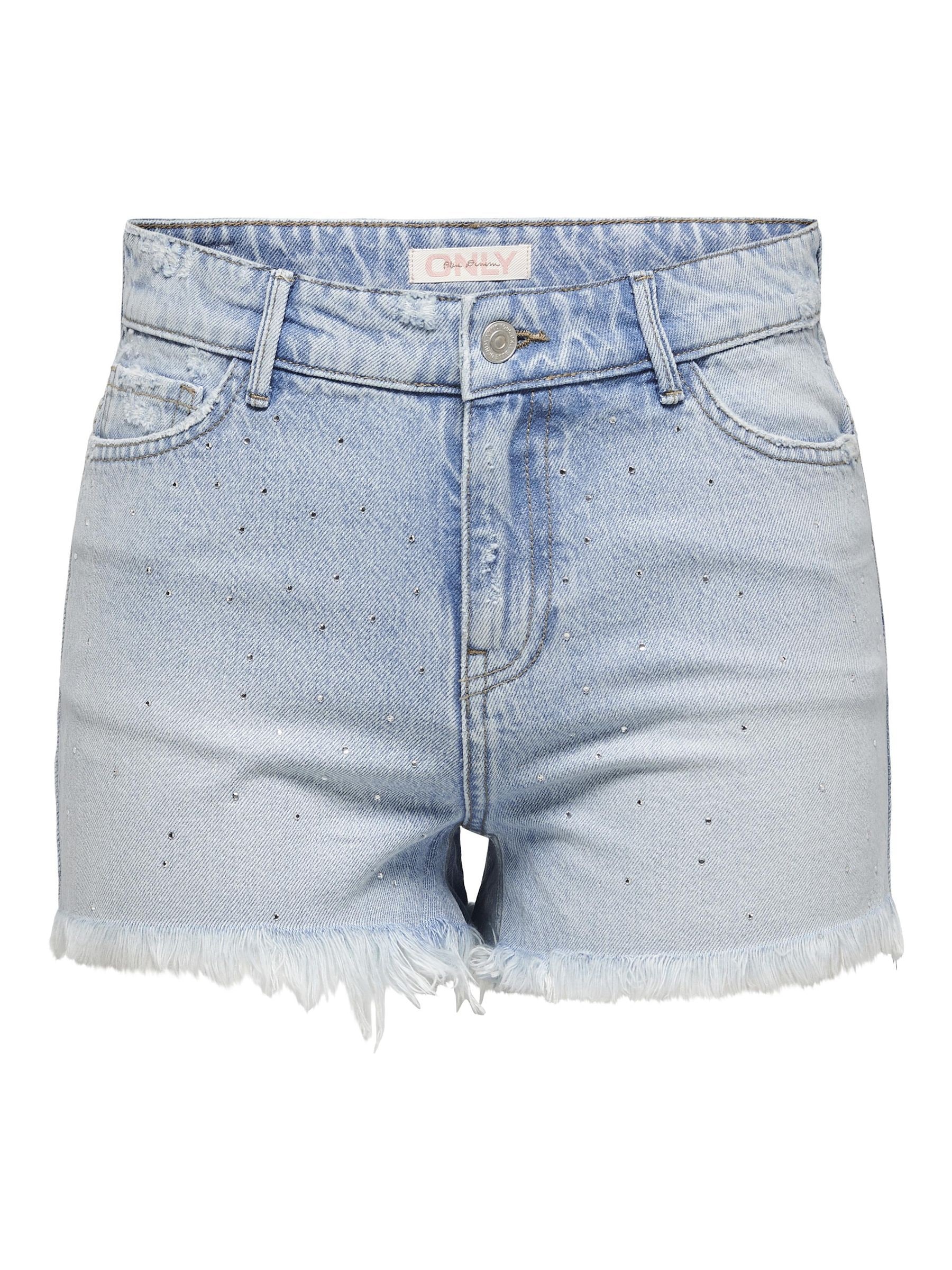 ONLY Jeansshorts »ONLPACY HW RHINESTONE DNM SHORTS AZG«