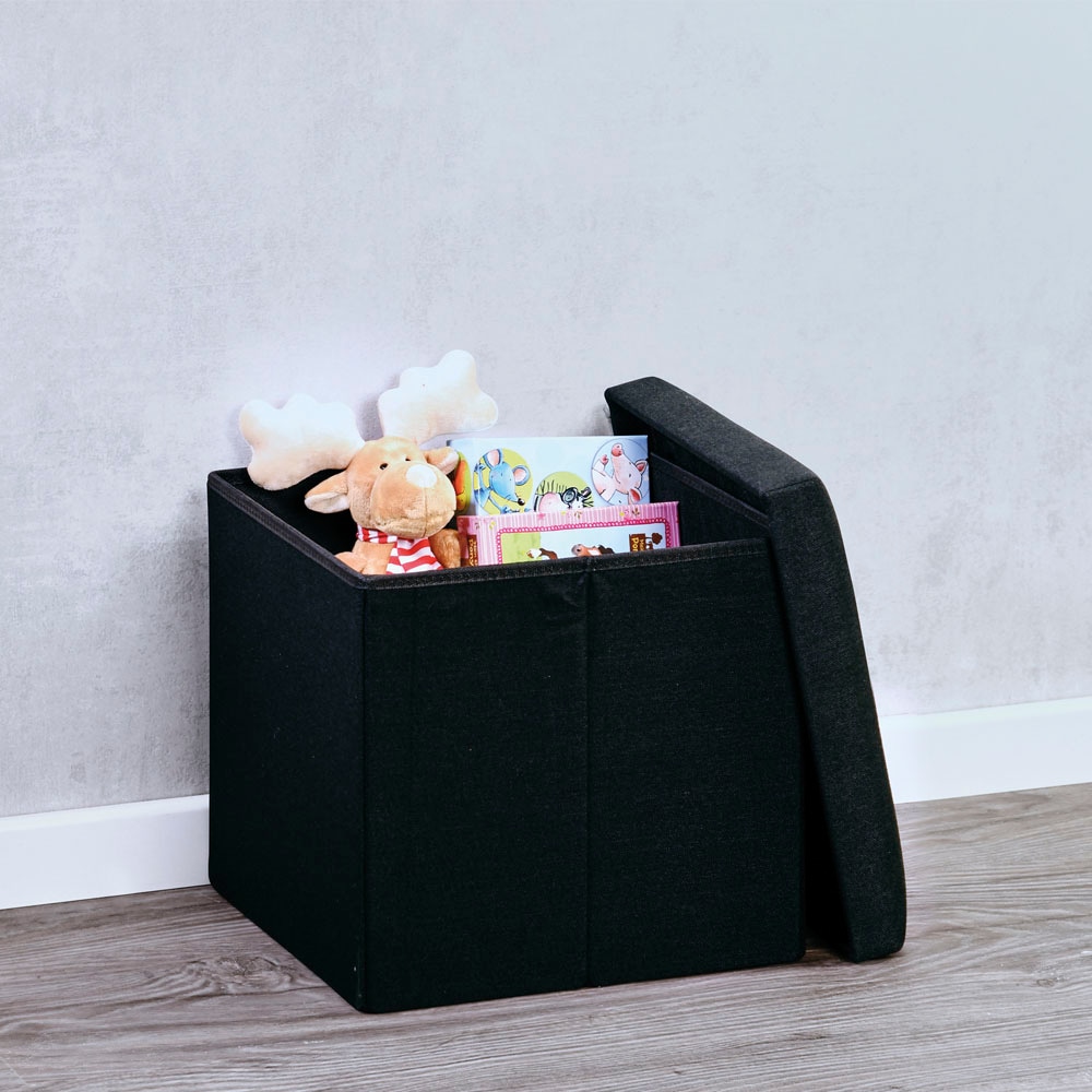 KESPER® Sitzhocker »KESPER  Sitzhocker-Box, schwarz« Deckel abnehmbar