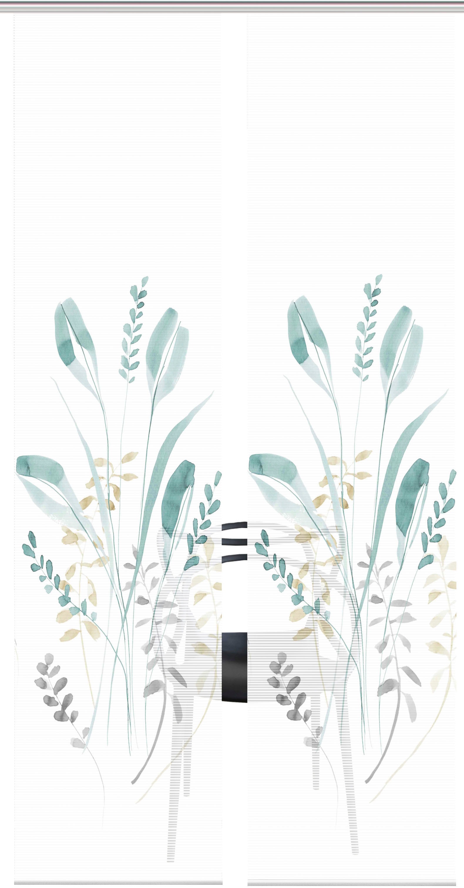 Vision S Schiebegardine "AYENE 2er SET" Paneelwagen 2 Stk. tlg. Schiebevorh günstig online kaufen