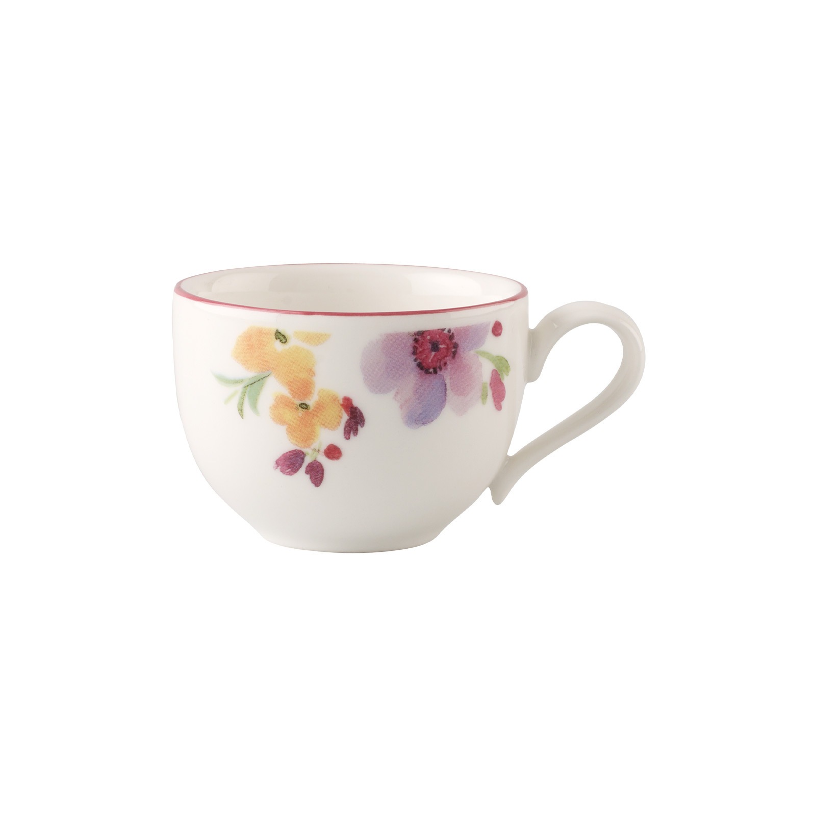 VILLEROY & BOCH Espressotasse "Espressoobertasse Mariefleur Basic 80 ml bunt", 2cm, 80ml, 1, bunt, Trinkgefäße, Spülmaschinengeeignet, Mikrowellenfest