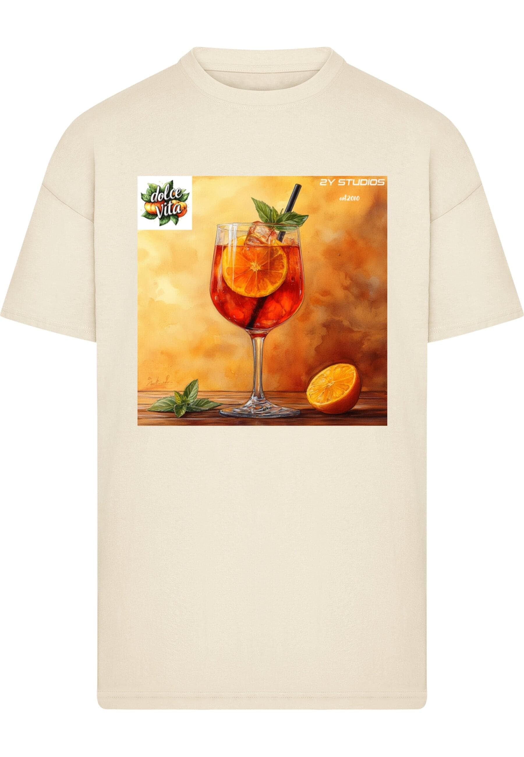 2Y Studios T-Shirt "2Y Studios Dolce Vita Aperol Spritz Tee" 1 Stk. tlg. günstig online kaufen