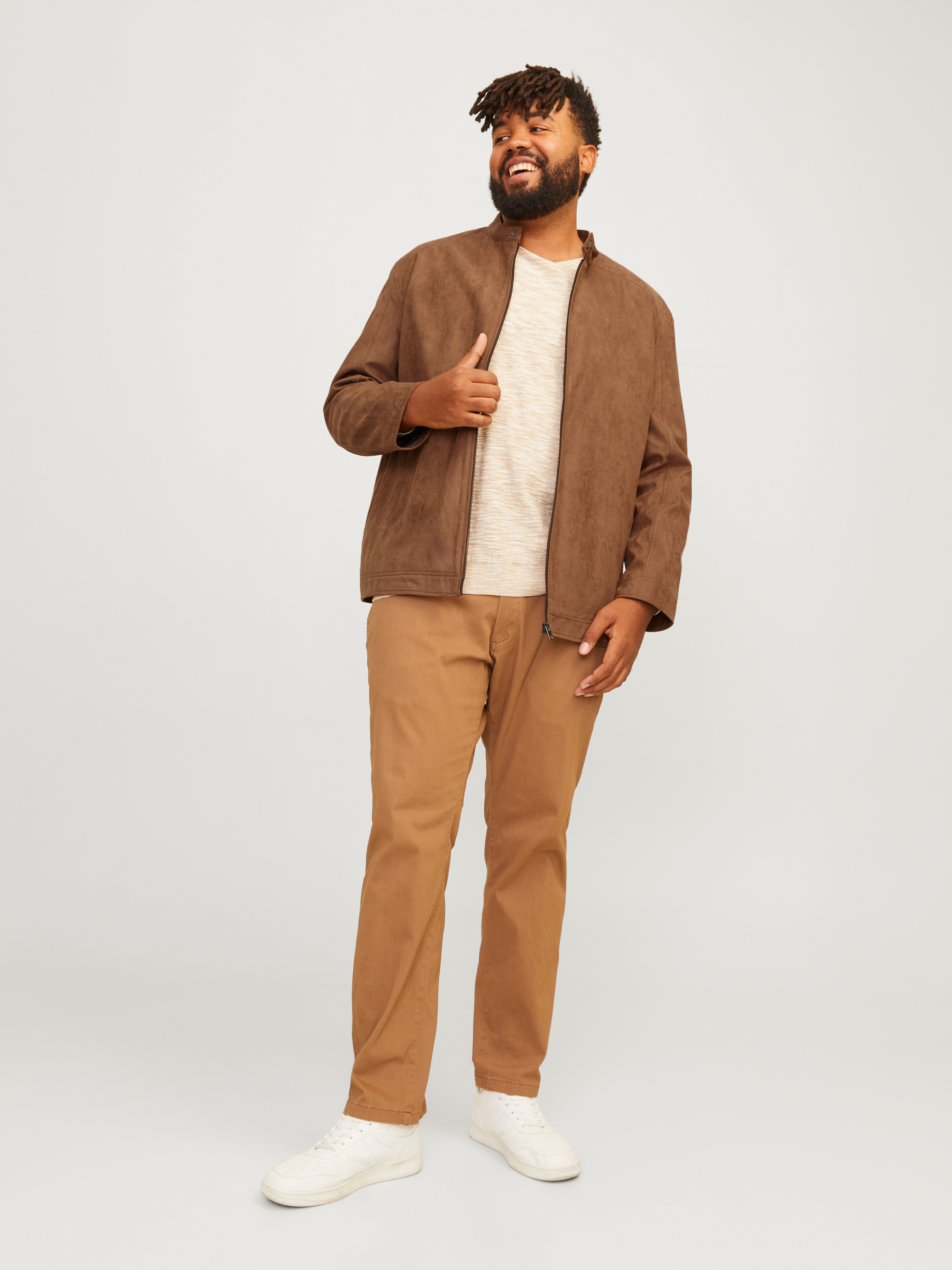 Jack & Jones PlusSize Outdoorjacke »JJEDYLAN CLEAN JACKET NOOS PLS«, ohne Kapuze