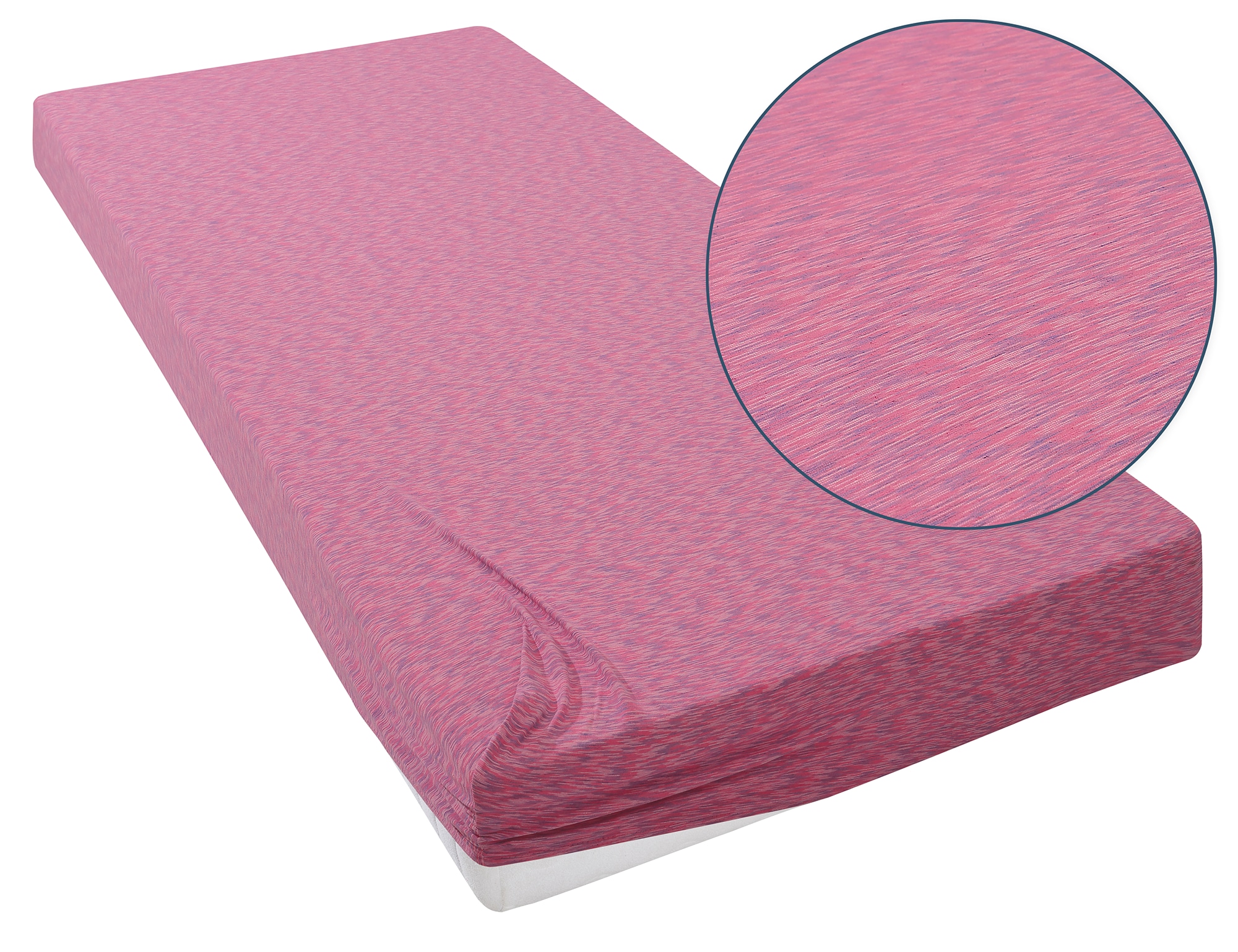 OTTO home Spannbettlaken "Strawberry in uni oder bunten Rainbow-Colors" für Matratzen bis 18cm Höhe, Spannbetttuch, Baumwollmischung