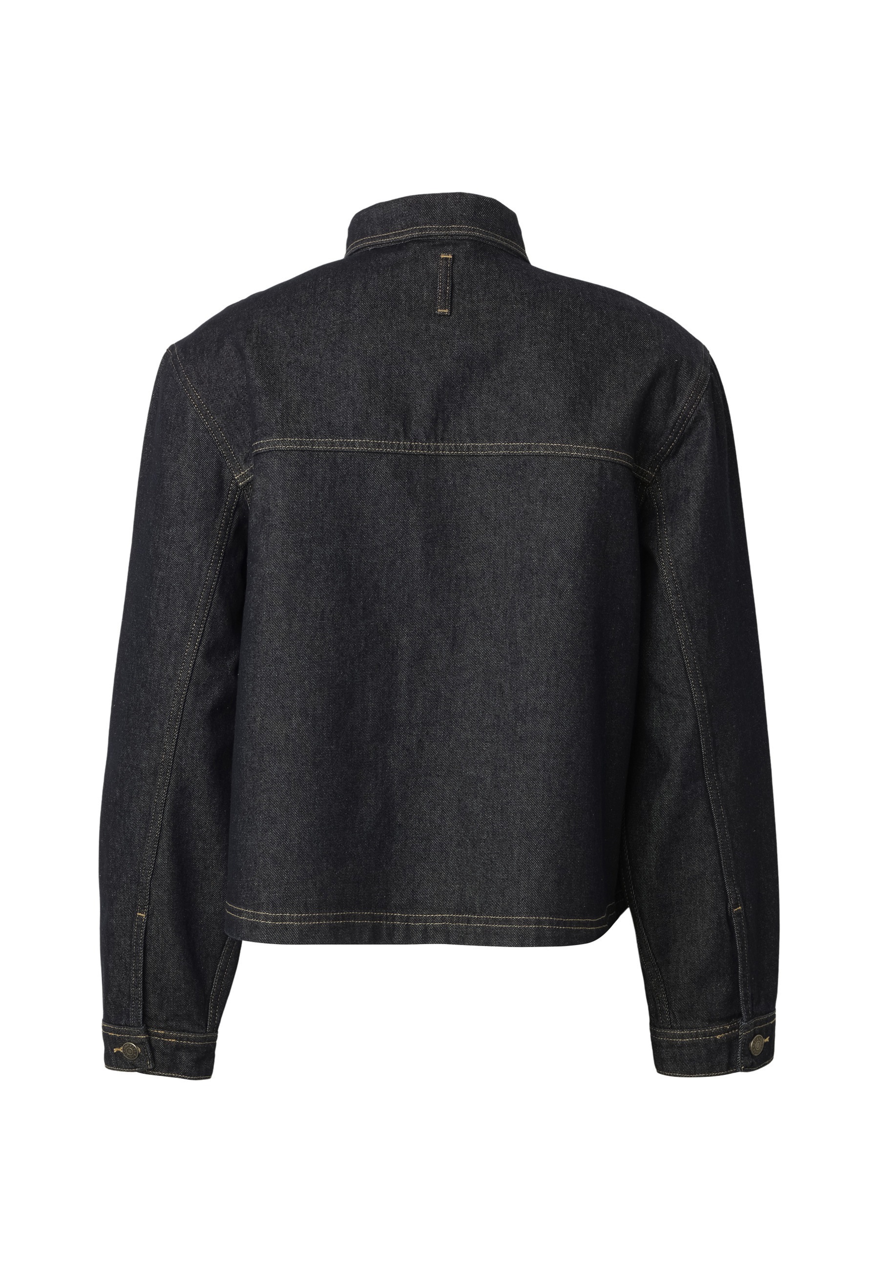 Karl Kani Jeansjacke »Karl Kani Kani Jeans Cropped Rinsed Denim Jacket« 1 Stk. tlg. ohne Kapuze