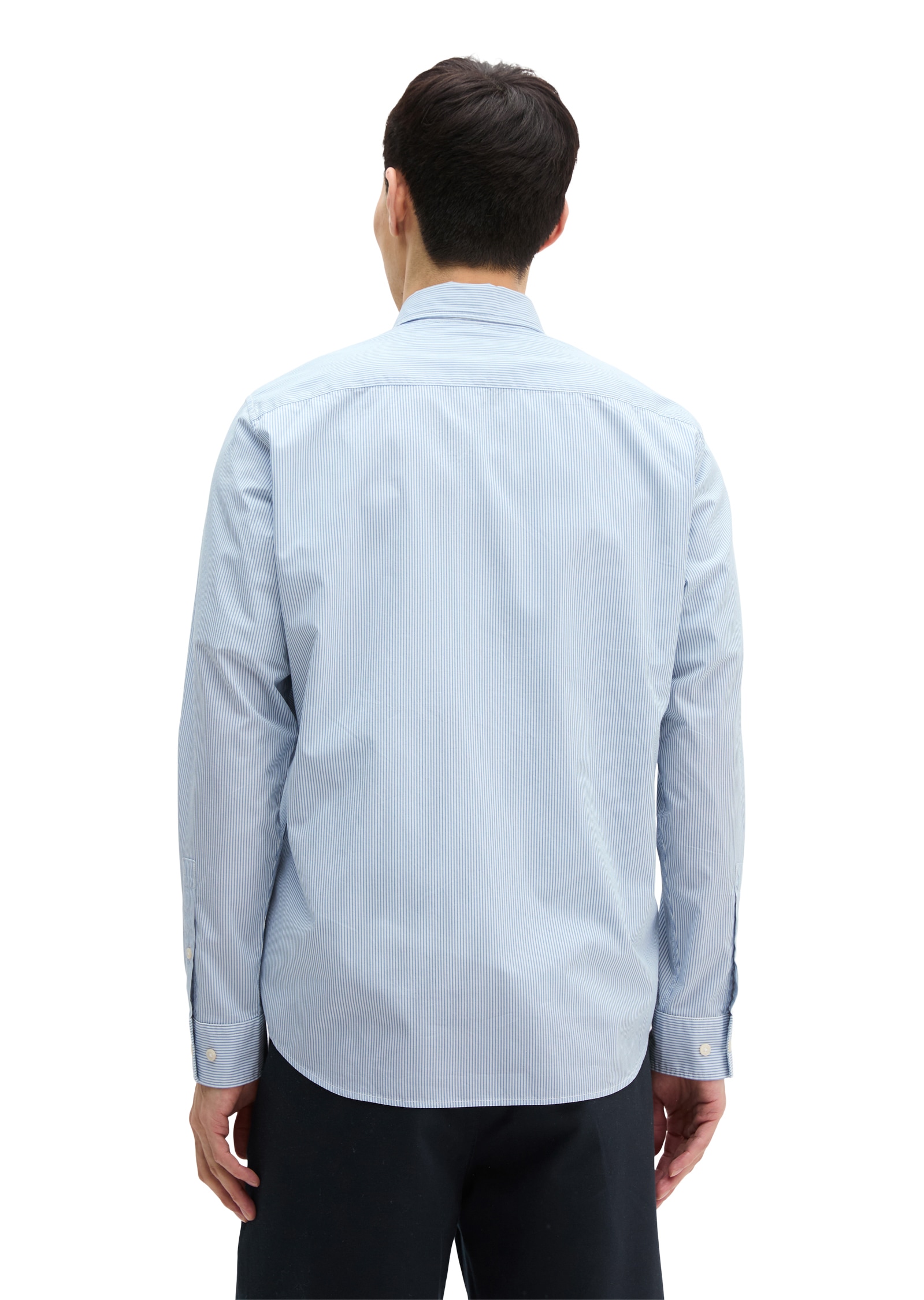 Marc O'Polo Streifenhemd regular Fit, Bio-Baumwolle, Button-down-Kragen