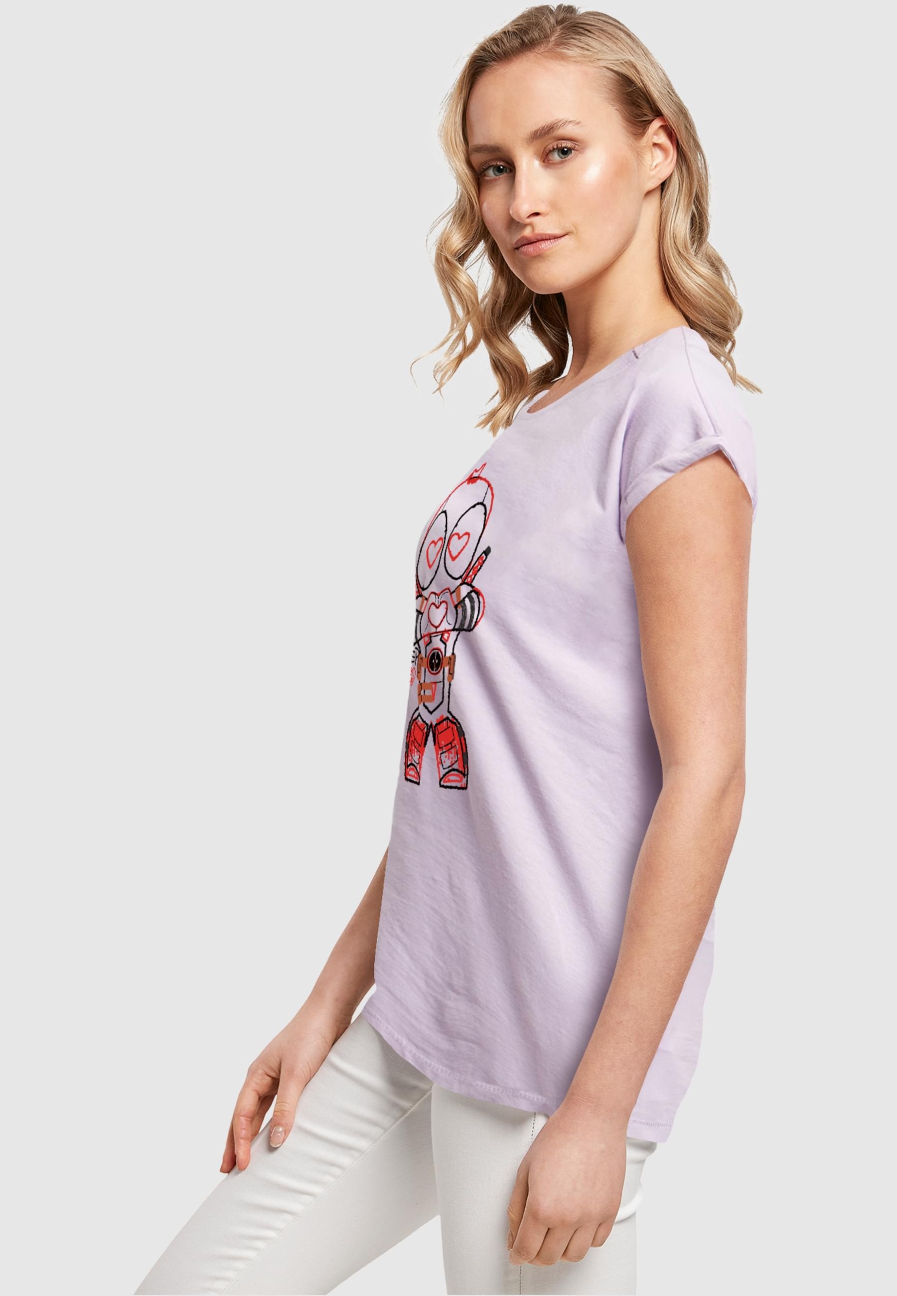 ABSOLUTE CULT T-Shirt »ABSOLUTE CULT Damen Ladies Deadpool - Love Beam Line T-Shirt«, (1 tlg.)
