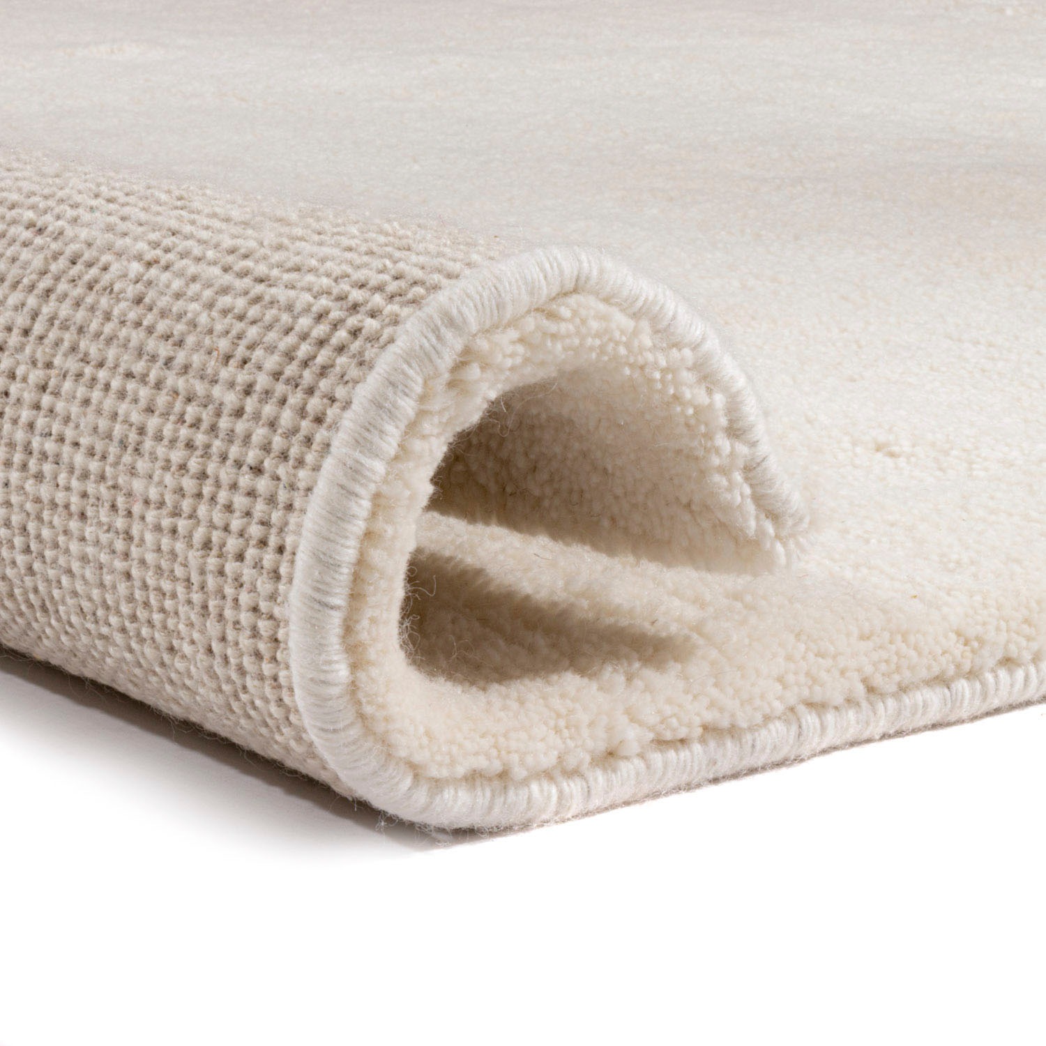 morgenland Wollteppich »Berber Teppich - Fluffy - quadratisch«, quadratisch, 25 mm Höhe, handgeknüpft