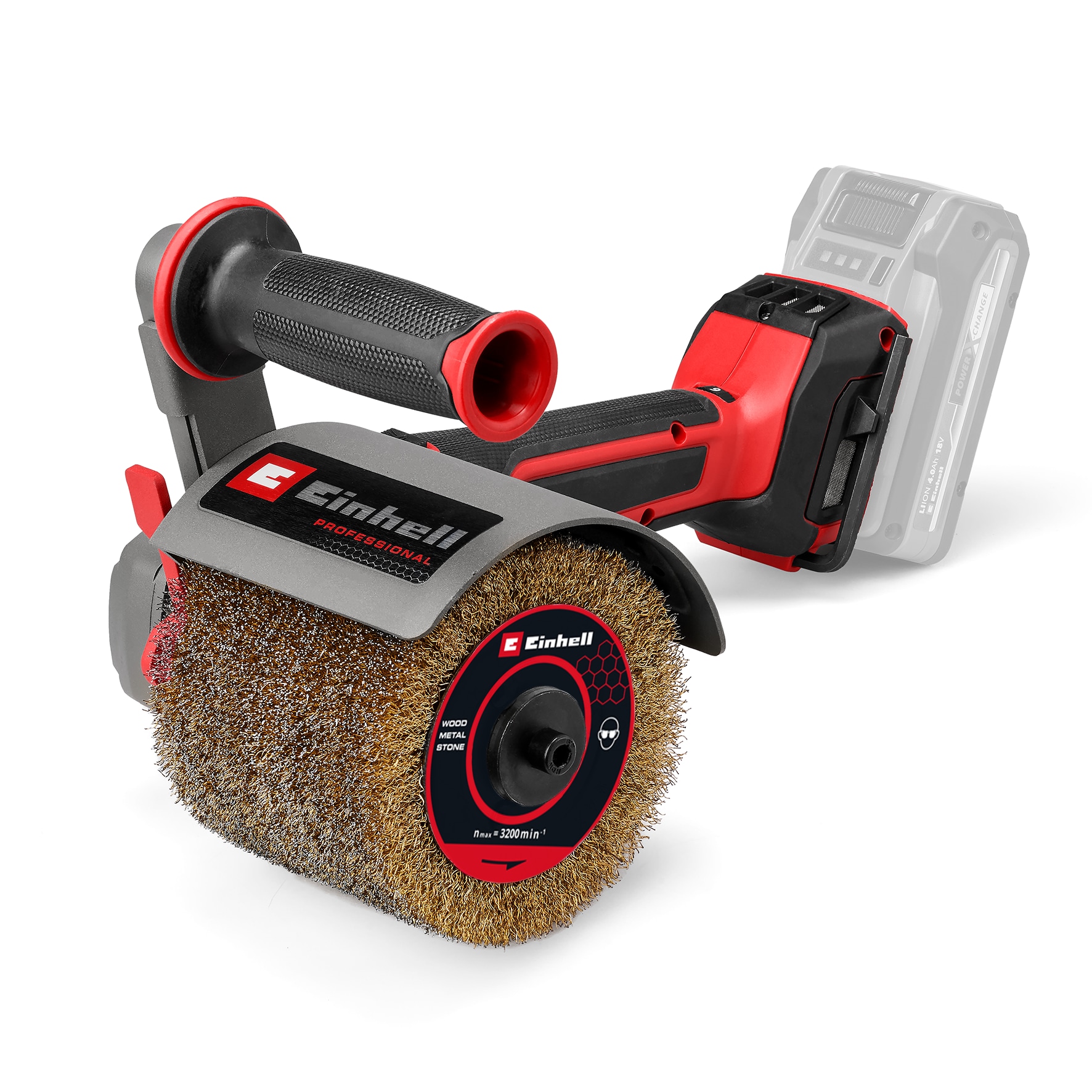 EINHELL Schleifroller "Akku-Bürstenschleifer TP-BR 18/32 Li BL - Solo", transparent, Schleifmaschinen, ohne Akku und Ladegerät