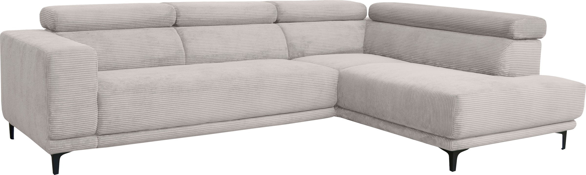 Thumbnail - alina Ecksofa "Hikari" wahlweise mit Sitzvorzug, in modernem Cordstoff, Breite 302 cm
