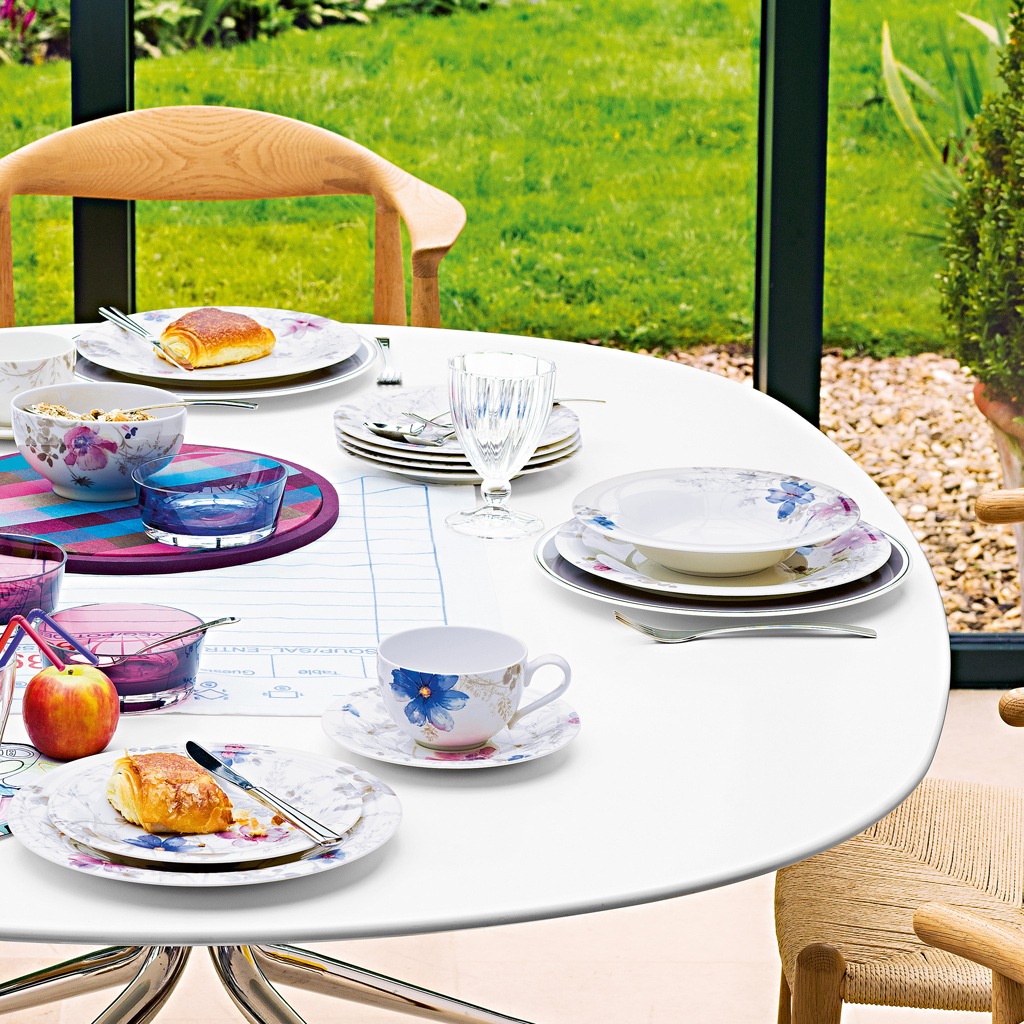 Villeroy & Boch Frühstücksteller »Frühstücksteller Mariefleur Gris Basic ø 21,5 cm bunt«