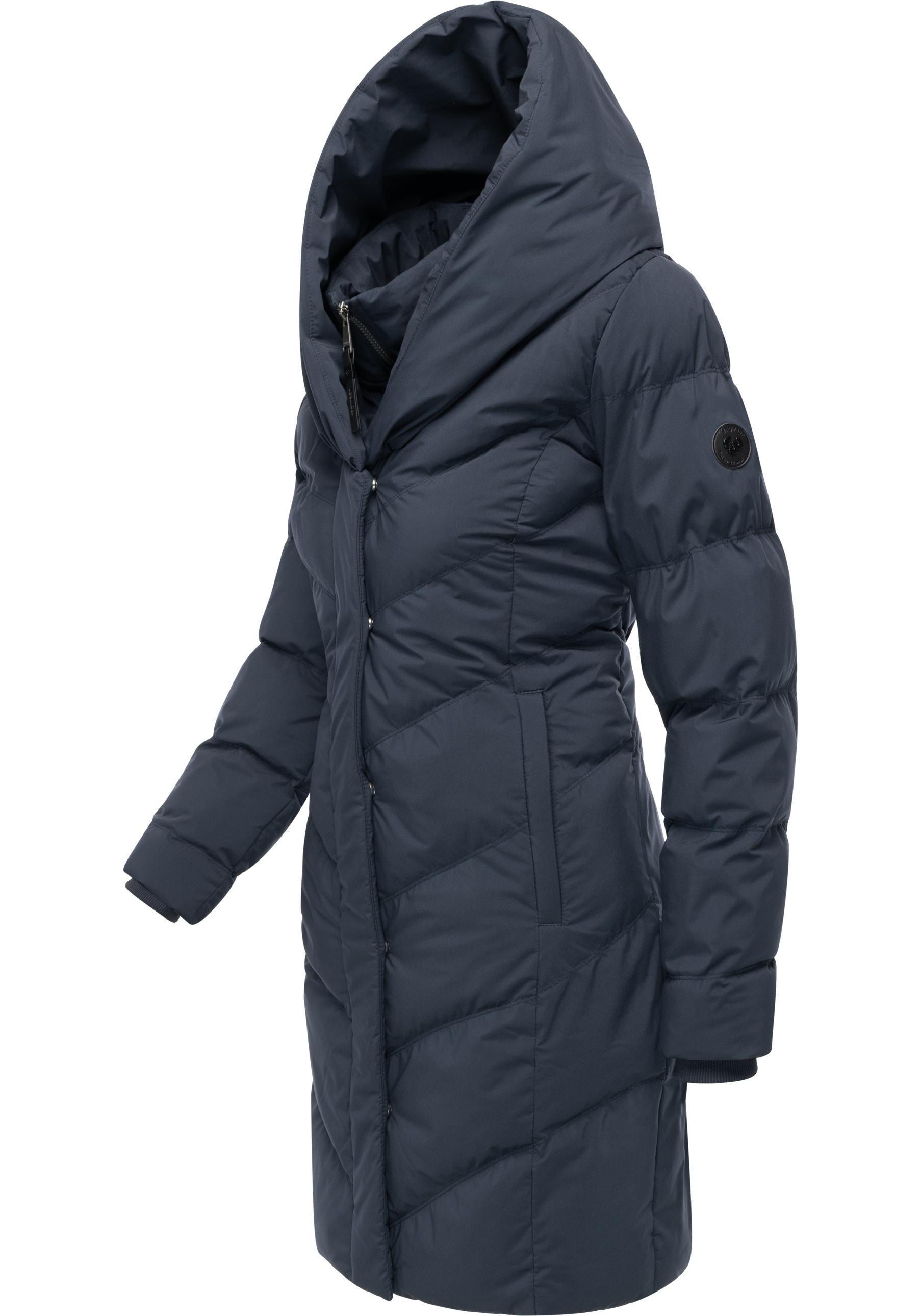 Ragwear Steppmantel »Natalka Soft YOUMODO«, Warmer Wintermantel mit hohem Kragen und Kapuze