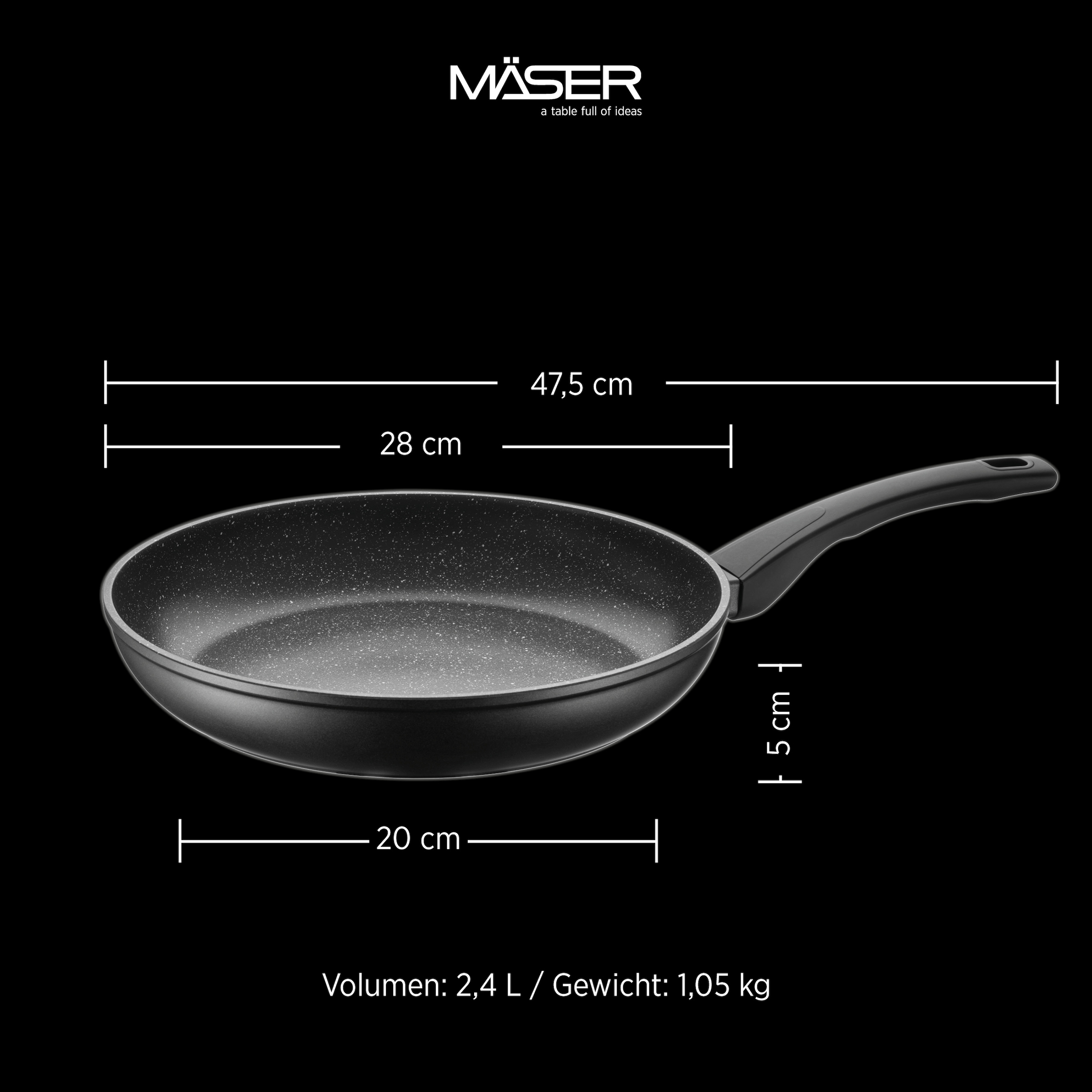 MÄSER Pfannen-Set »Leonis« Aluminium Set, 7 tlg.