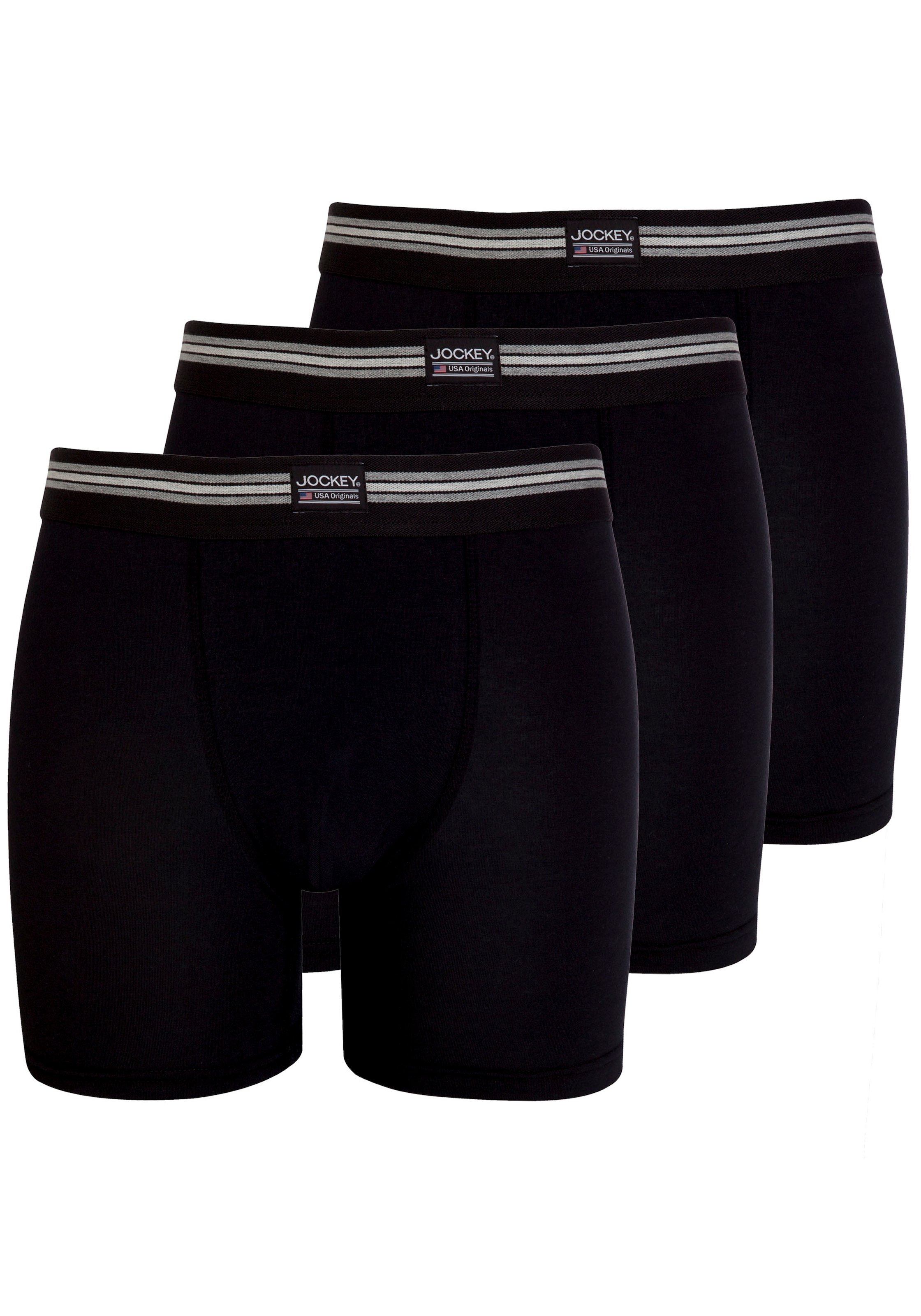 Jockey Langer Boxer, (3er Pack), mit längerem Bein