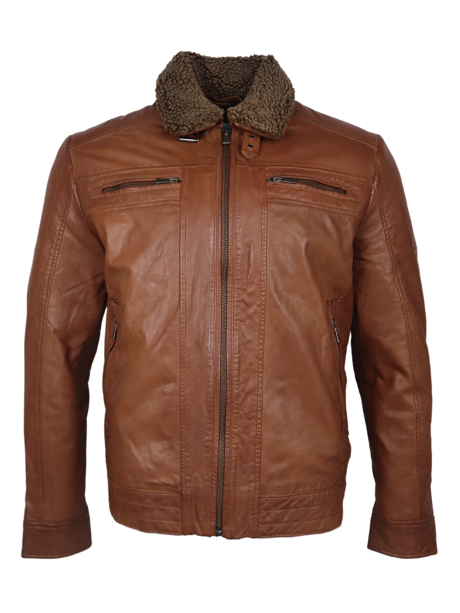 RICANO Lederjacke "Lederjacke Dino" Handgefertigt aus echtem Leder