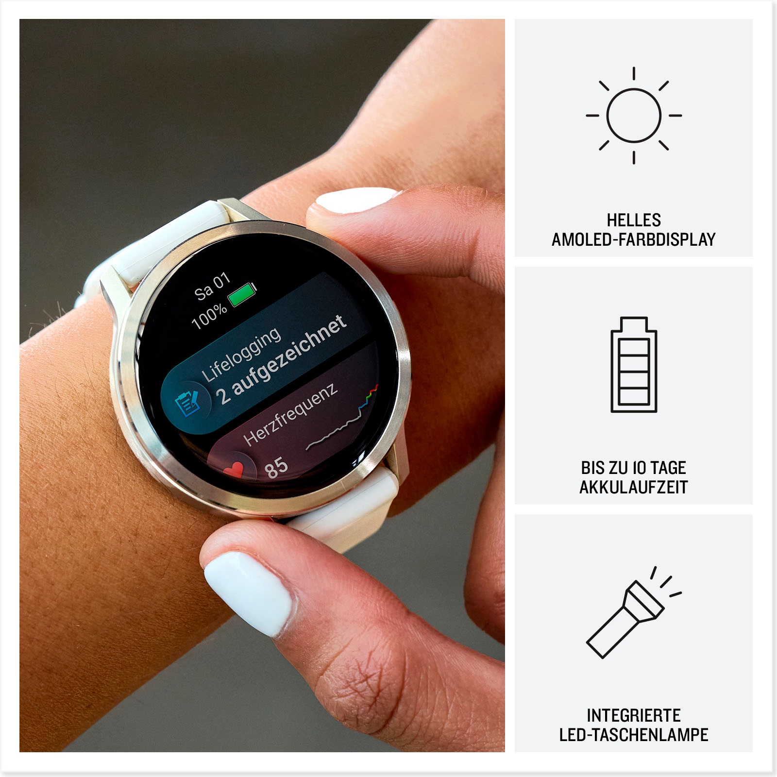 Garmin Smartwatch »Venu 4« (3,04 cm / 1,2 ″) Garmin