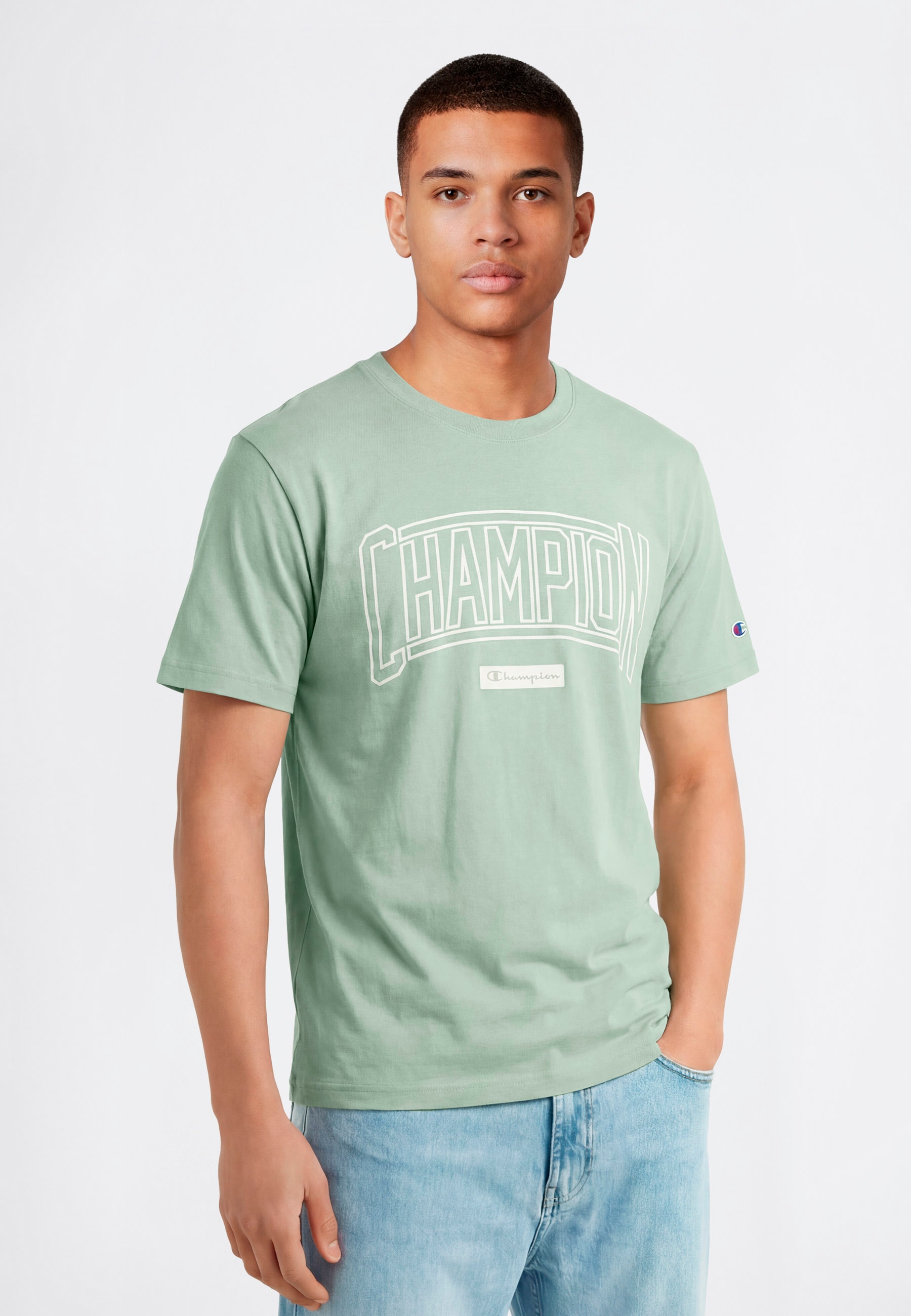 Champion T-Shirt »COLLEGE Relax Fit Crewneck T-Shirt« für sportliche Aktivitäten, sportlicher Stil, Rundhalsausschnitt