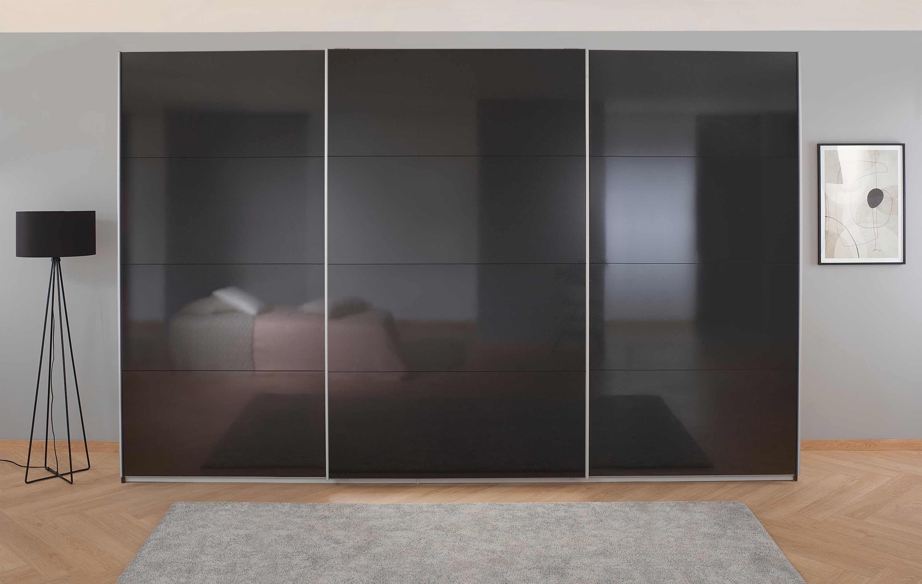OTTO home Kleiderschrank "Mehrzweckschrank Aktenschrank Möbel Mietswohnung Schlafzimmer KOLUNA" 3 Ausstattungen BASIC/CLASSIC/PREMIUM (inkl. SOFT-CLOSE-FUNKTION), Breiten 203/271/315/360cm Höhen 210/229 Hochglanzfront MADE IN GERMANY