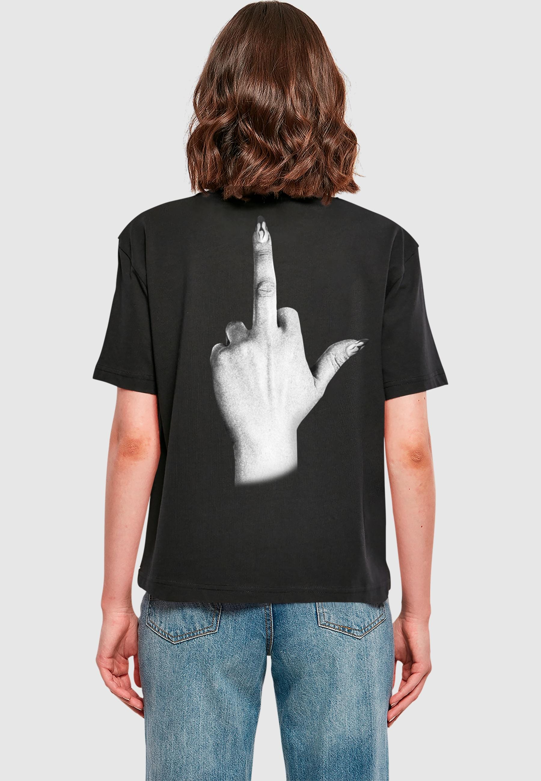 Miss Tee Kurzarmshirt »Miss Tee Damen I Don't Give A F Tee«, (1 tlg.)