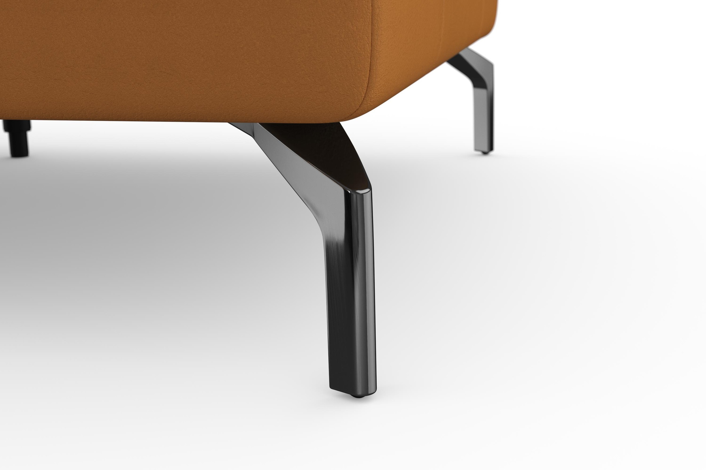 sit&more Ecksofa »Bendigo L-Form«, inklusive Sitztiefenverstellung, Bodenfreiheit 15 cm, in 2 Fußfarben