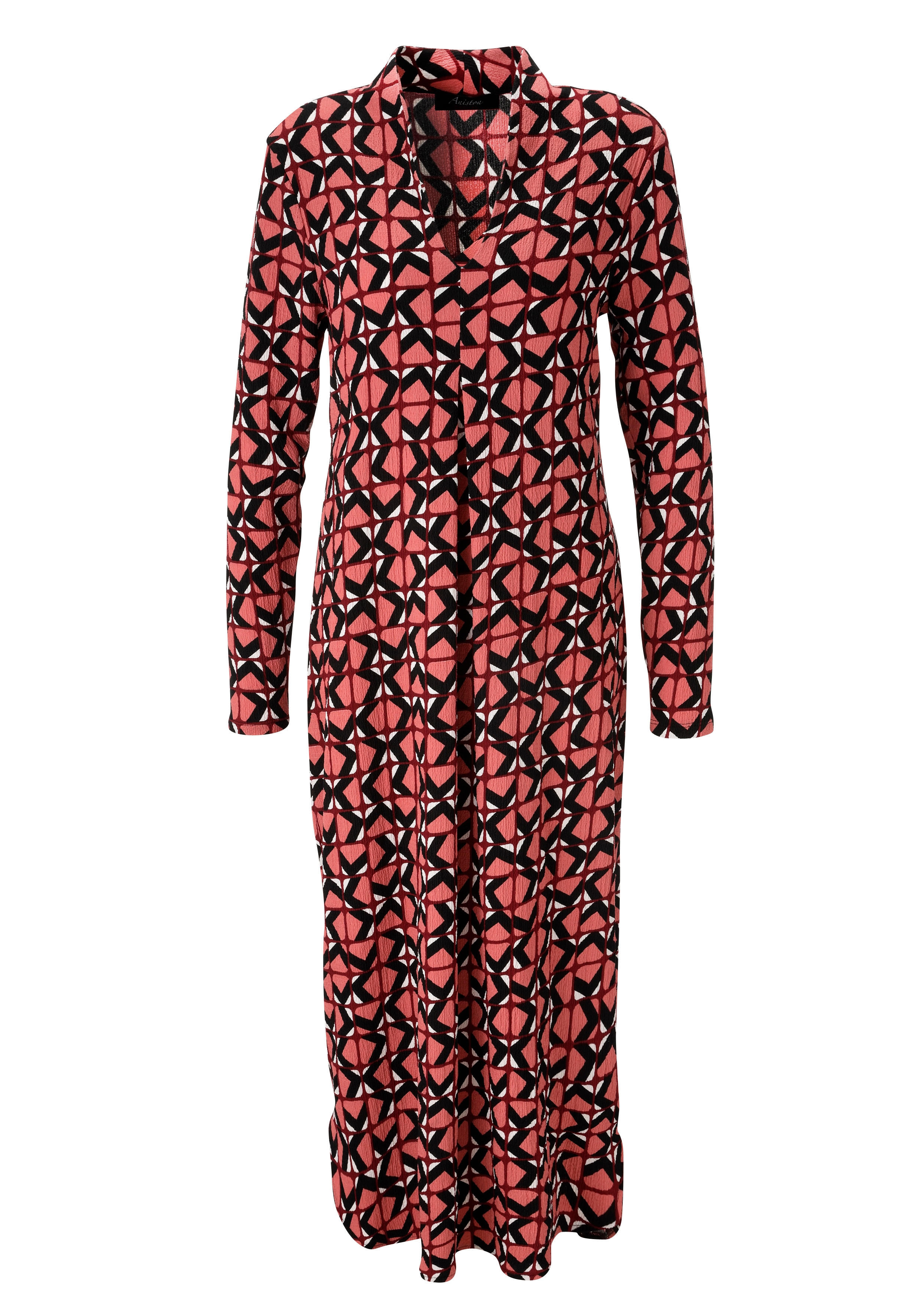 Aniston CASUAL Midikleid, mit grafischem Retro-Muster - jedes Teil ein Unik günstig online kaufen