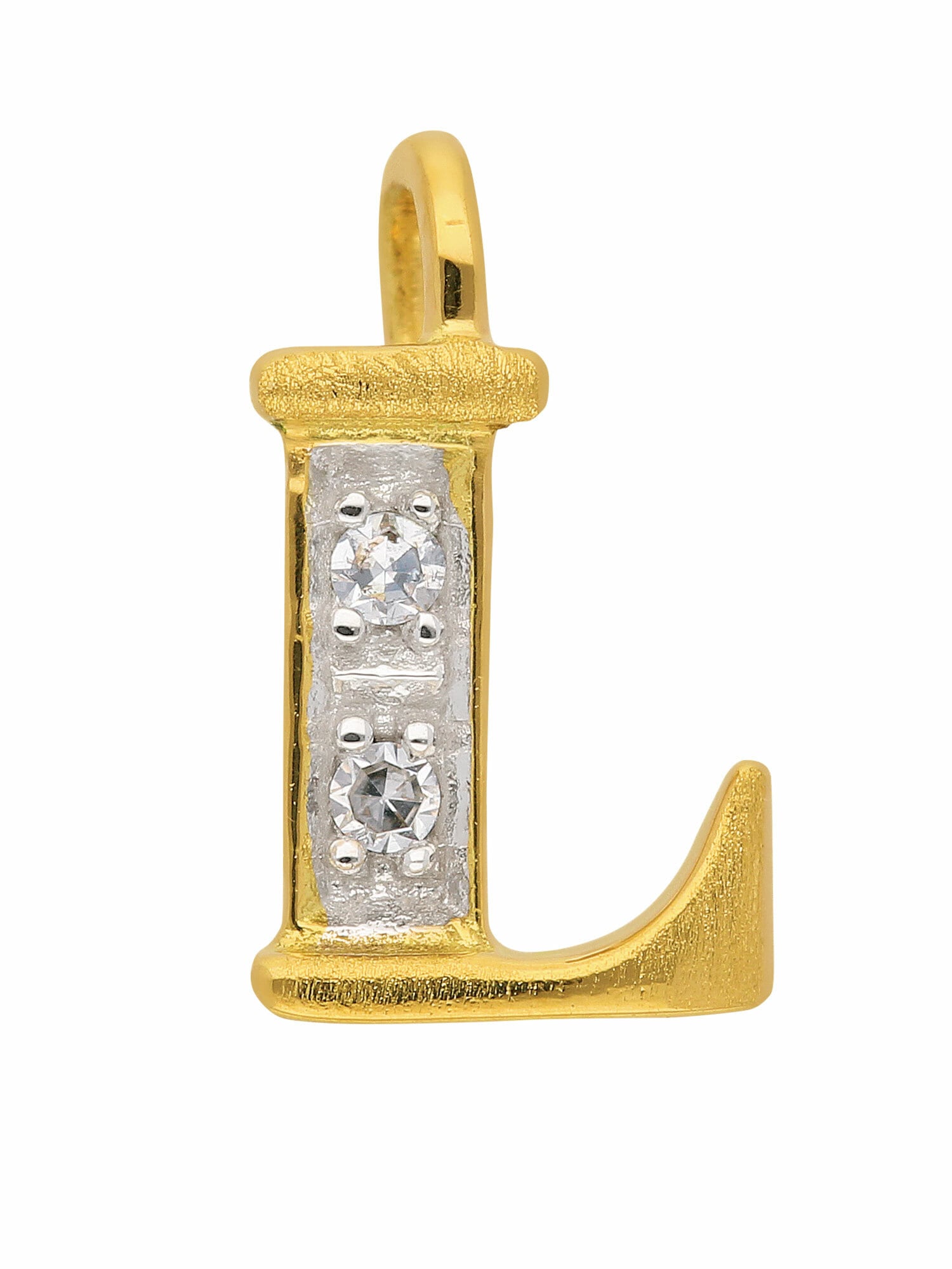 Adelia´s Buchstabenanhänger »585 Gold Buchstabenanhänger mit Diamant« mit Diamant Goldschmuck für Damen & Herren