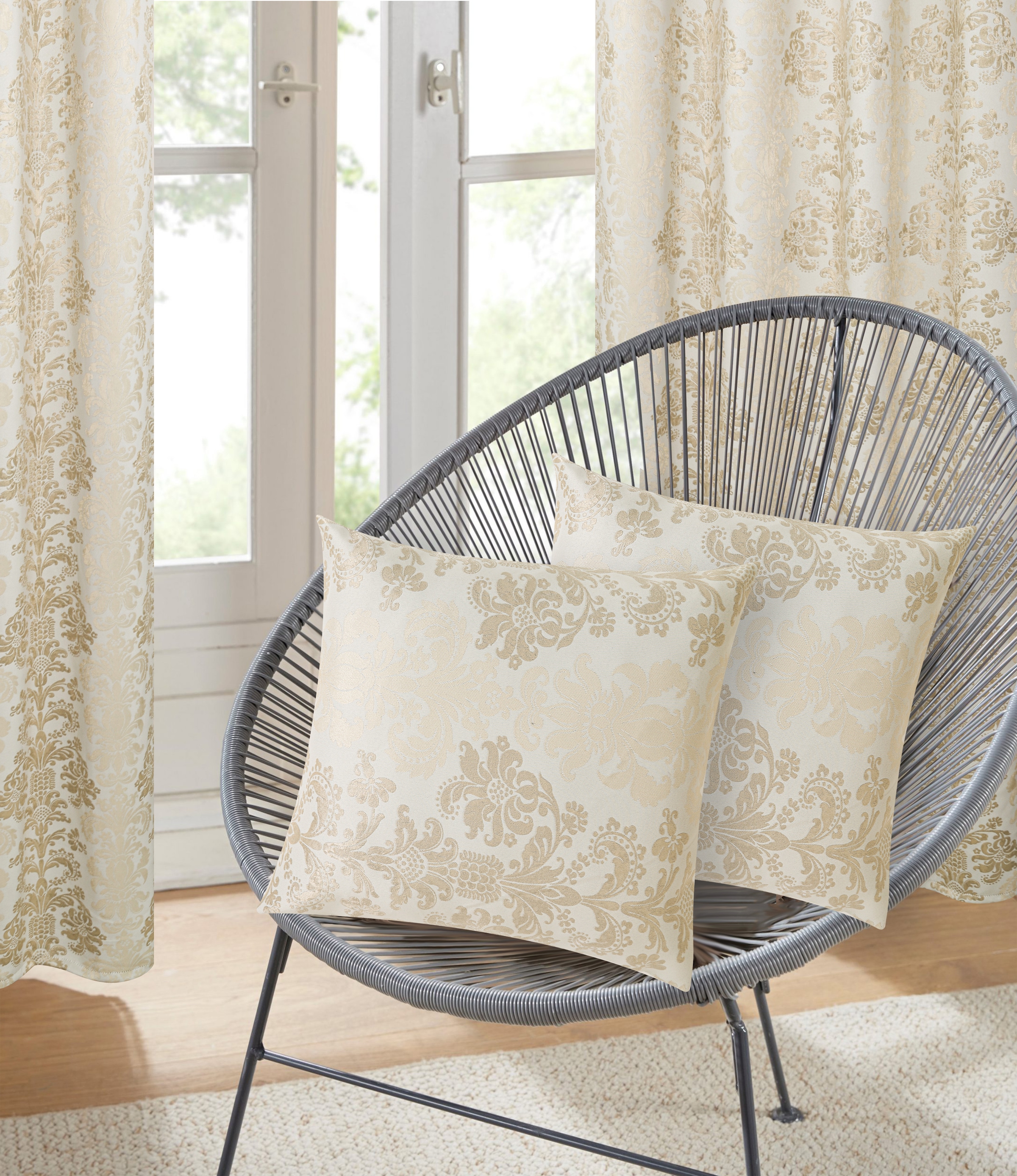 OTTO home Kissenbezug "Mannfred" Jacquard-Look, 50 × 50 cm, Blickdicht & formstabil, Pflegeleicht