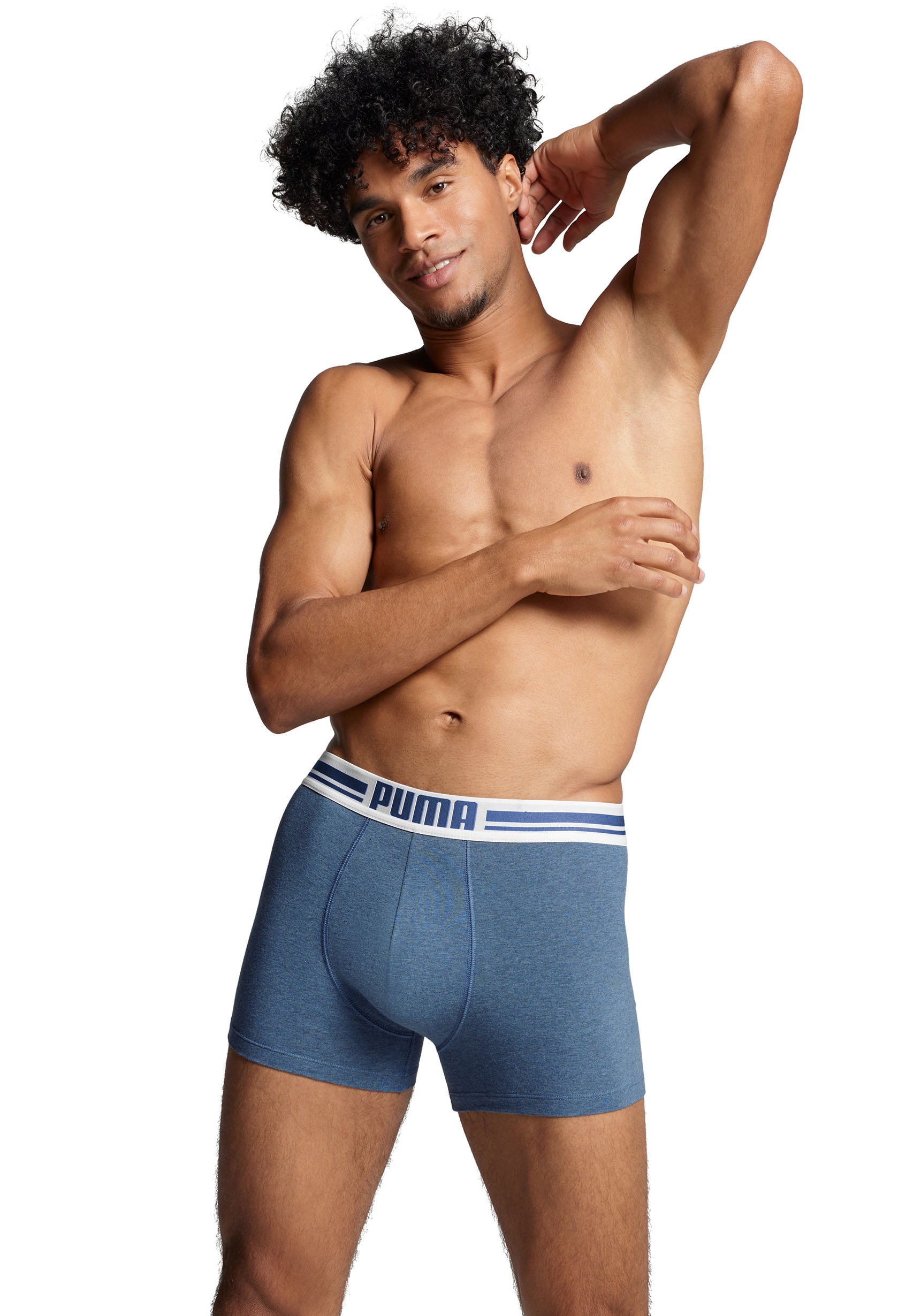 PUMA Boxer, (Packung, 2er-Pack), mit Logo-Bund