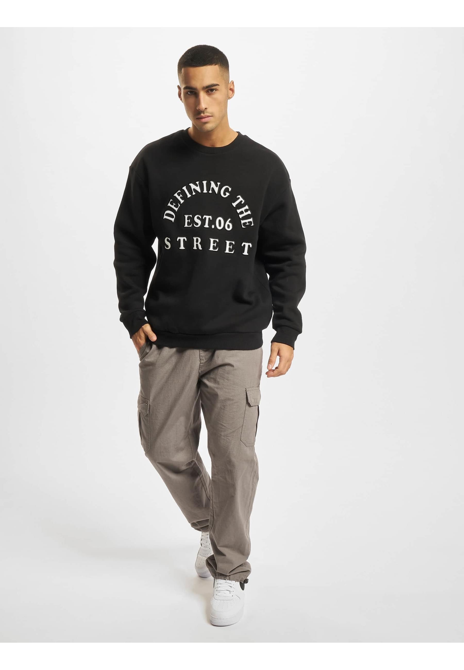 DEF Rundhalspullover »DEF Herren Defining Crewneck DFCN136«, (1 tlg.)