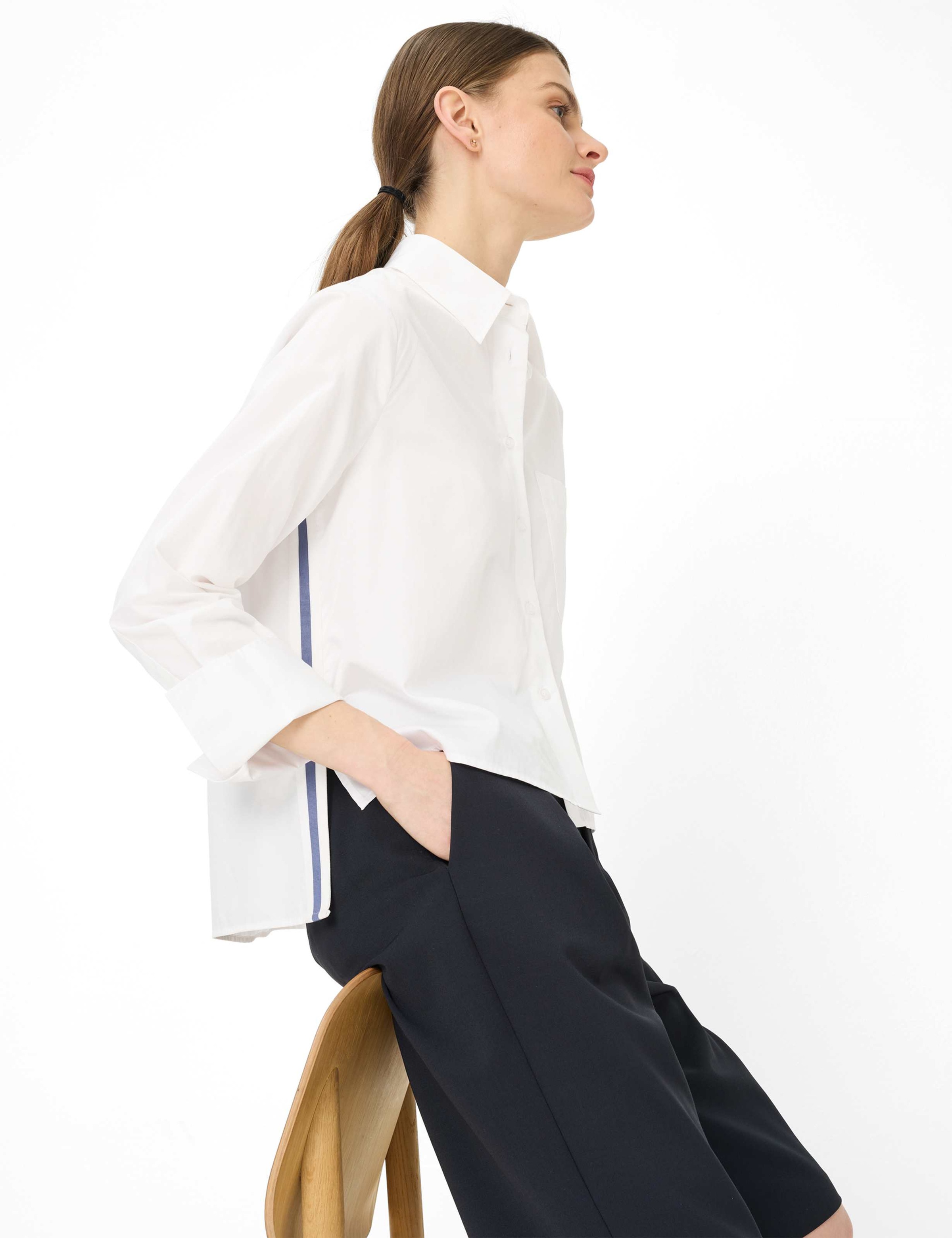 BRAX VICA Women's Shirt Blouse White 40 5