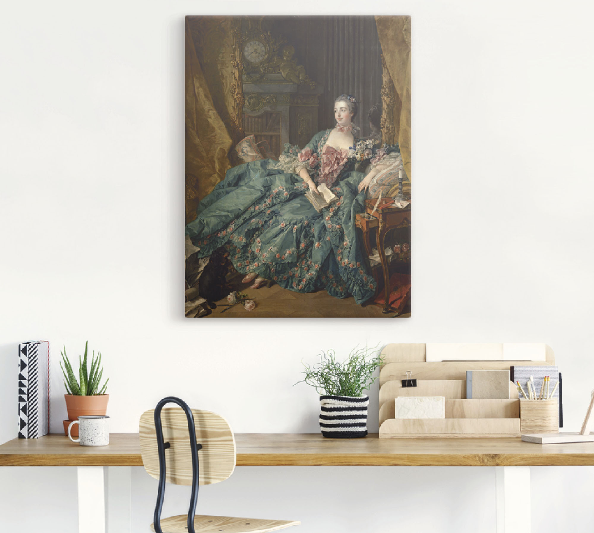 Thumbnail - Artland Wandbild "Bildnis der Marquise de Pompadour. 1756" Frau 1 Stk. tlg. als Leinwandbild, Poster in verschied. Größe...