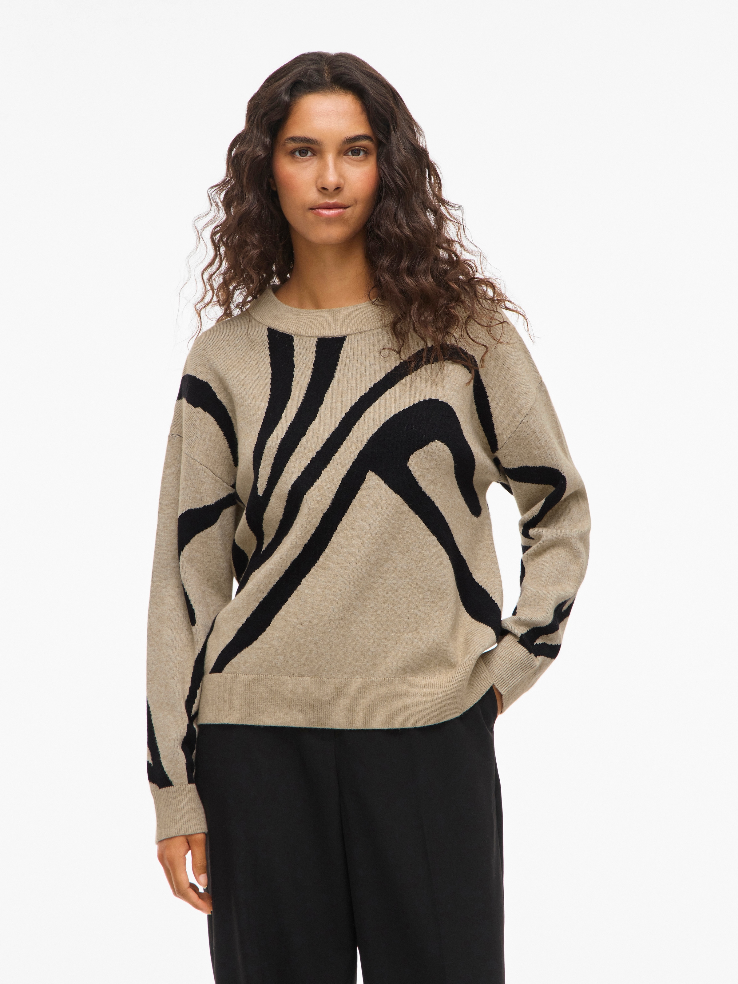 Vila Strickpullover "VITIF JACQUARD L/S KNIT TOP - NOOS" günstig online kaufen