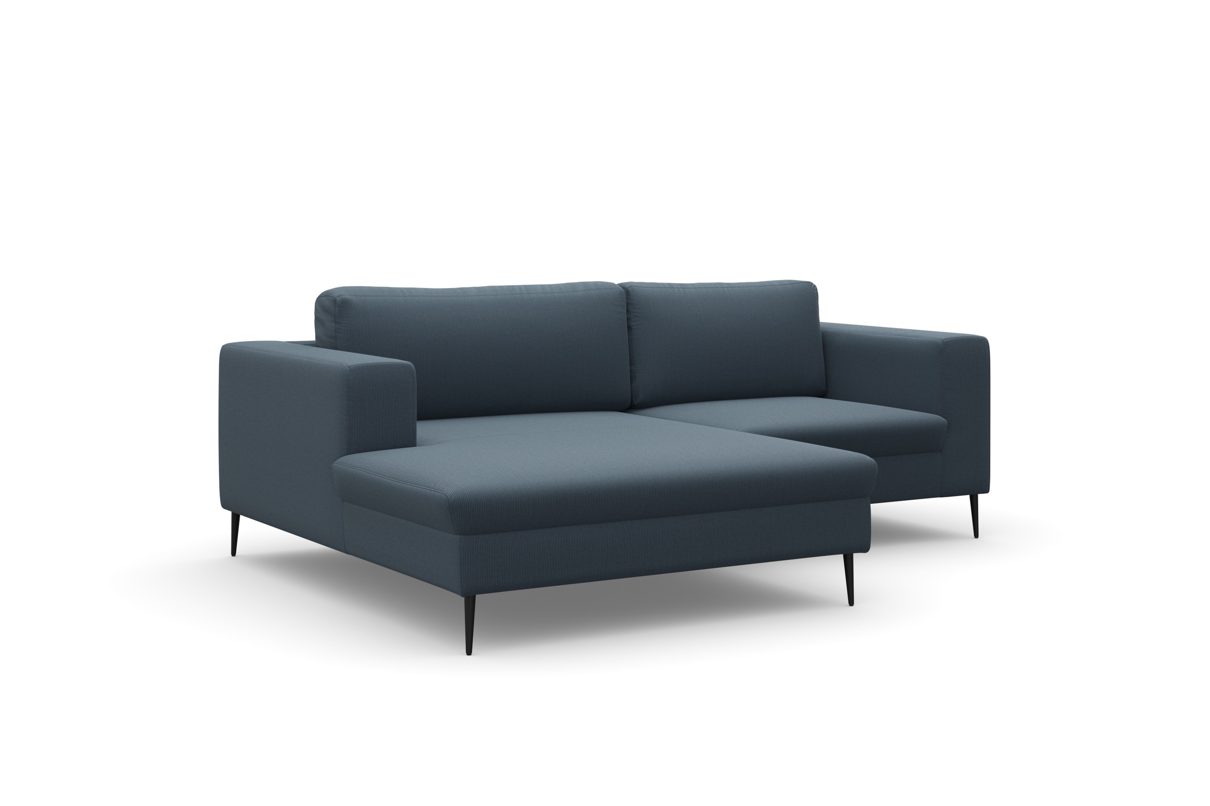 DOMO collection Ecksofa »Modica kompakt und elegant, Breite 244, L-Form«, moderne Optik mit extrabreiter Recamiere, auch in Cord