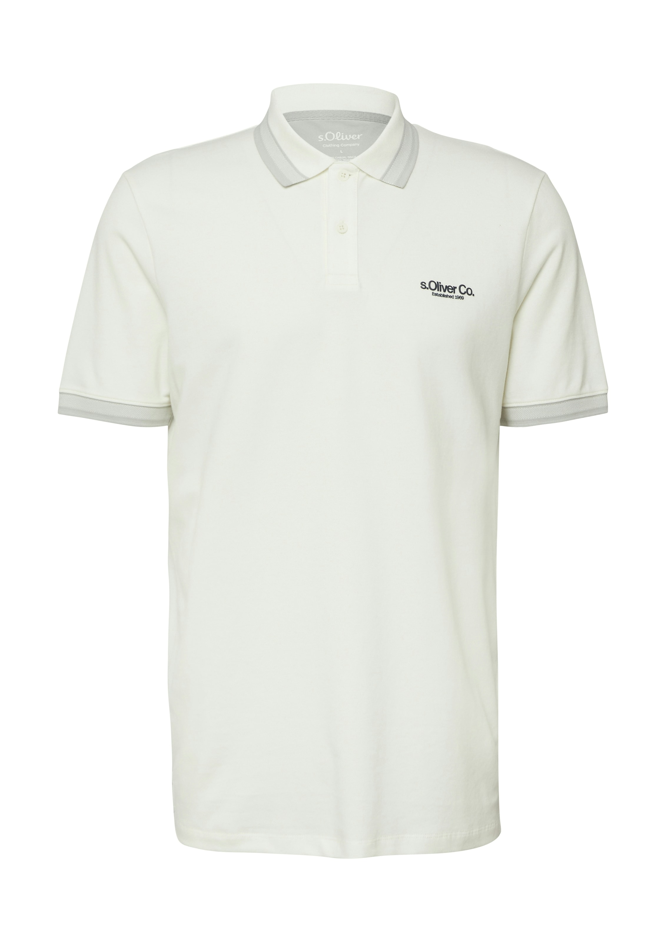 s.Oliver Poloshirt mit Logo Schriftzug