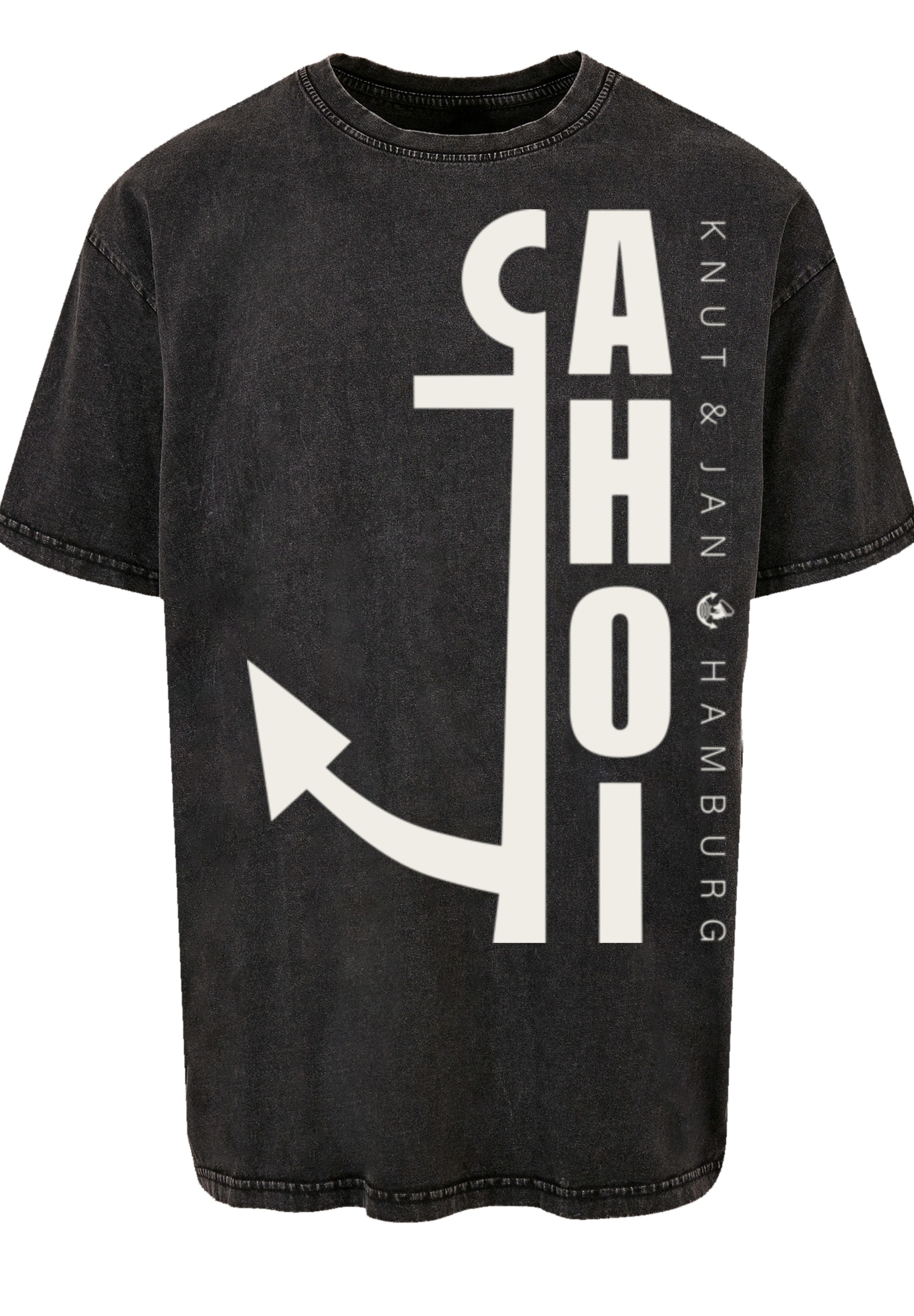 F4NT4STIC T-Shirt »Ahoi Anker Knut & Jan Hamburg«, Print