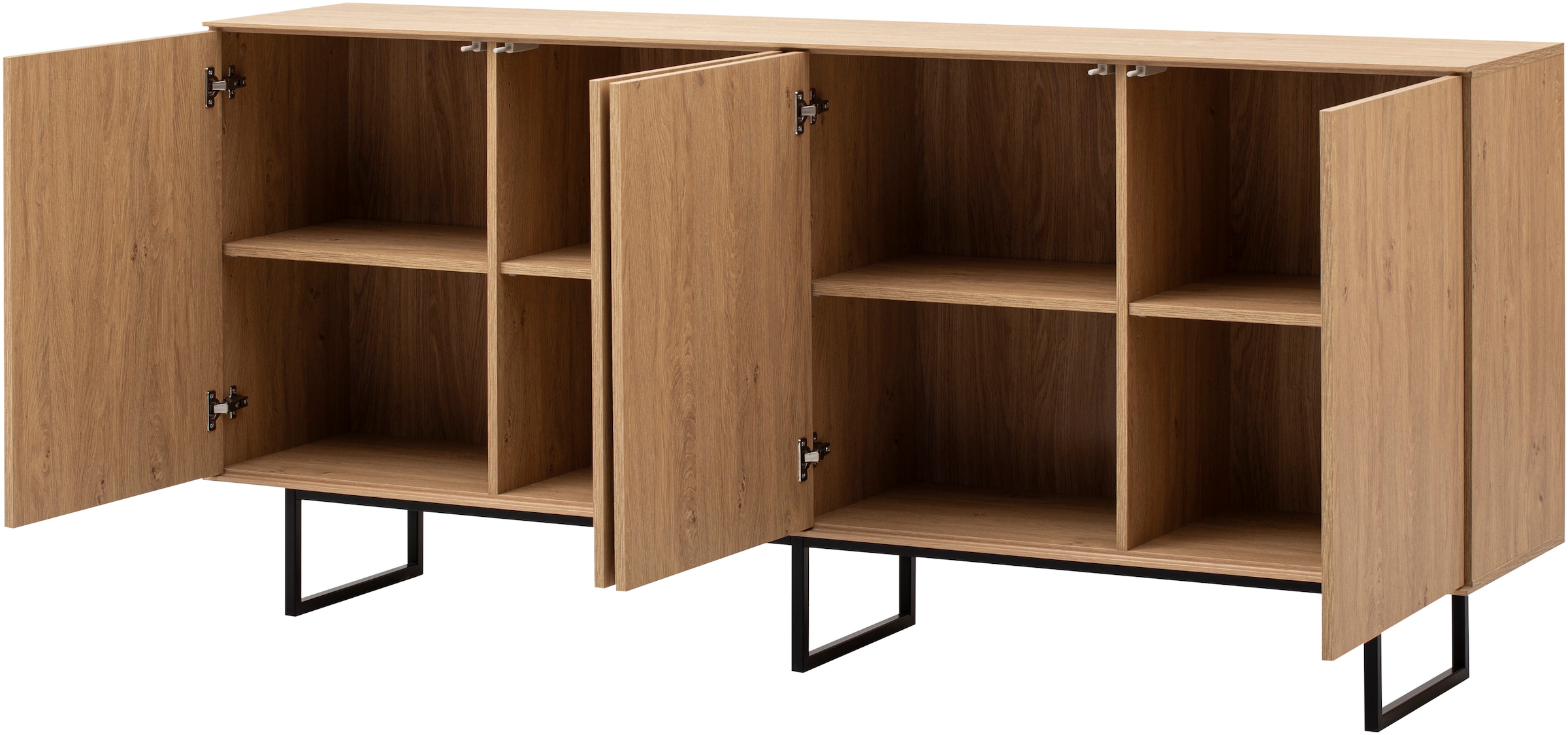 Home affaire Sideboard »Lund, moderner Schrank, Kommode mit Kufengestell«, ausreichend Stauraum, vielseitig einsetzbar, 200 cm breit