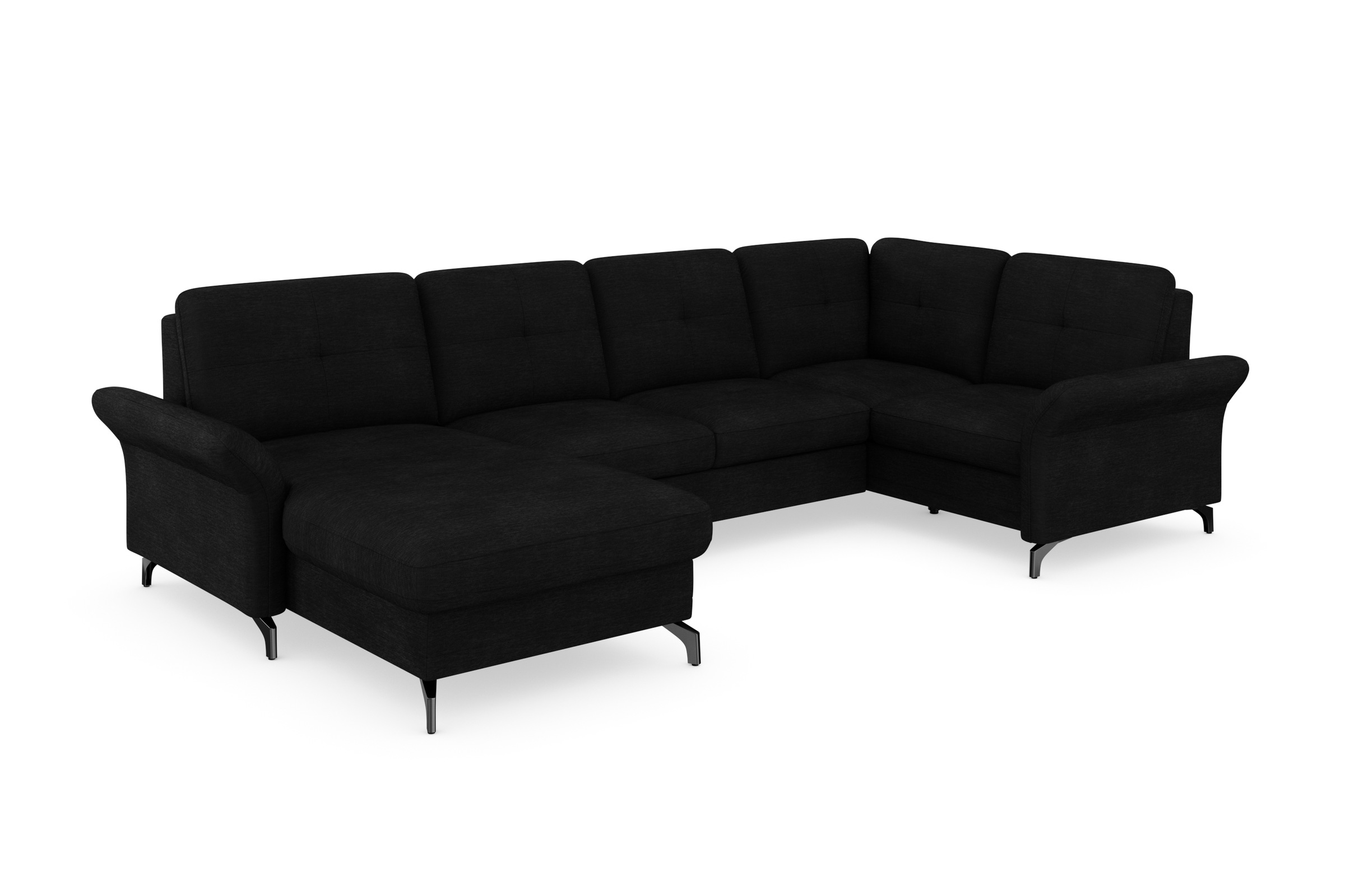 PLACES OF STYLE Wohnlandschaft "Calando U-Form" wahlweise mit Bettfunktion, günstig online kaufen